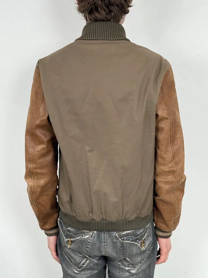 Gucci AW2010 Gucci Brown Hybrid Leather Sleeve Bomber Jacket Size US M / EU 48-50 / 2 - 3 Thumbnail