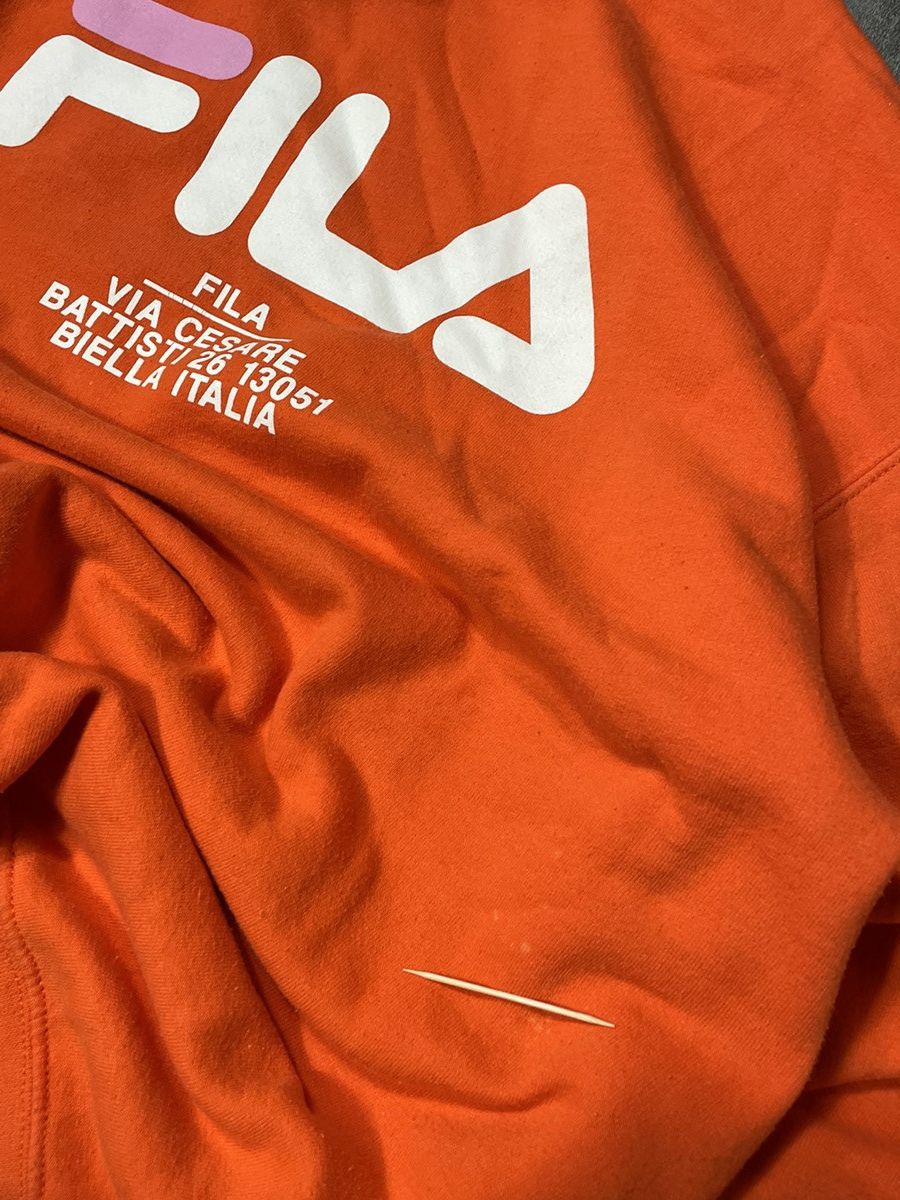 Fila 🔥Offers🔥Fila Vintage Y2K Sweatshirt Rare Spellout Boxy 90s Size US L / EU 52-54 / 3 - 6 Thumbnail
