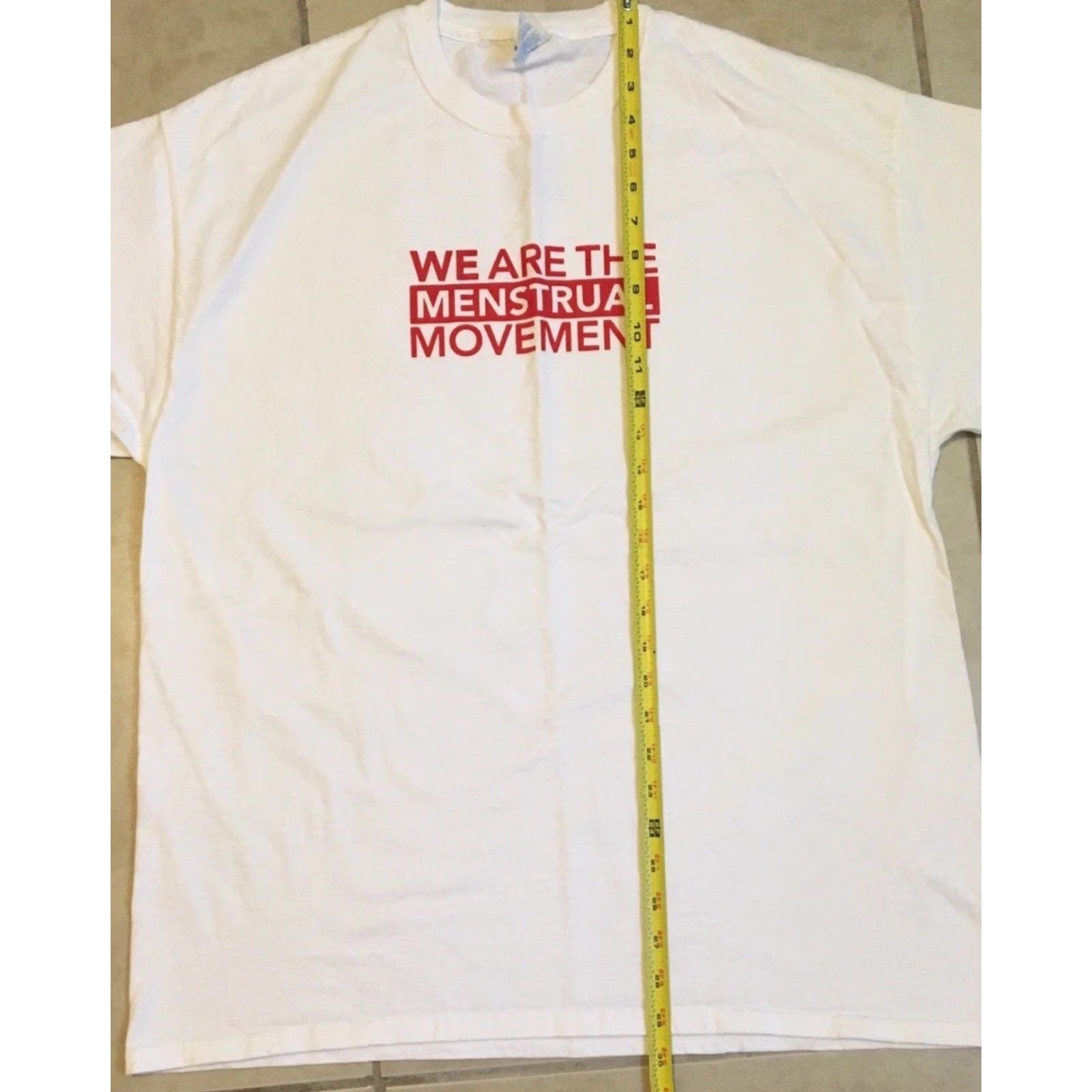 Vintage VINTAGE Seventh Generation We Are The Menstrual Movement Shirt XL White Funny Joke Shirt Mens Graphic Tee 80s 90s Size US XL / EU 56 / 4 - 7 Thumbnail