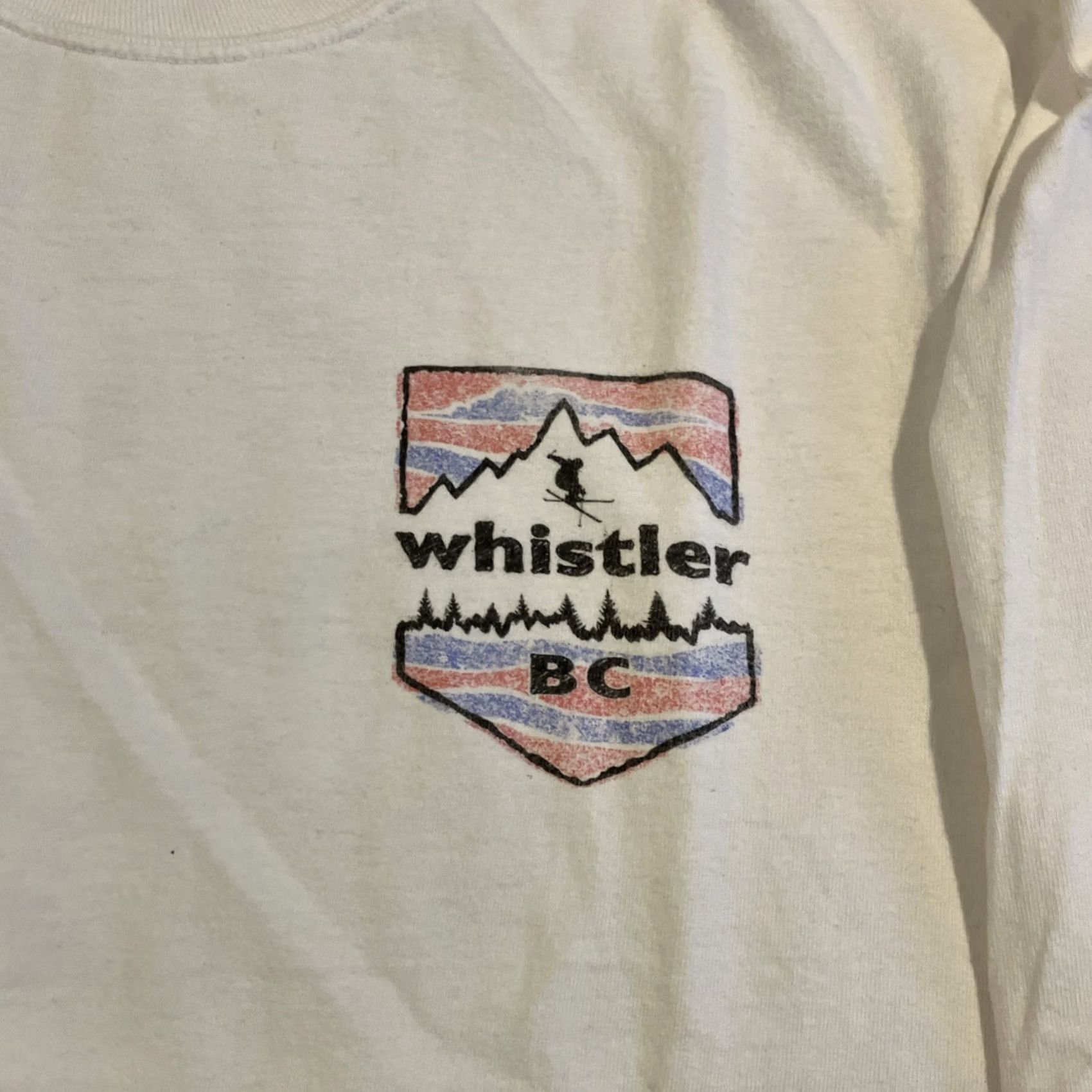 Whistles Vintage Whistler BC Single Stitch Long Sleeve Shirt - Mens Large Size US L / EU 52-54 / 3 - 2 Thumbnail