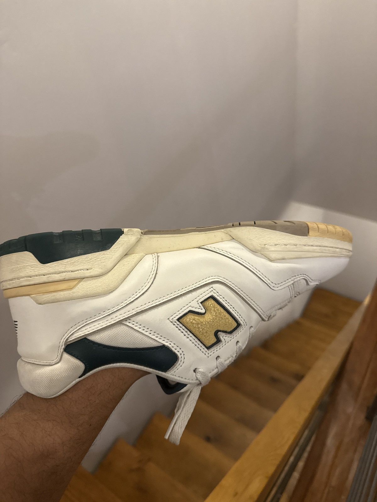 Aime Leon Dore × New Balance Aime Leon Dore New Balance 550. Original. Green/yellow Size US 13 / EU 46 - 5 Thumbnail