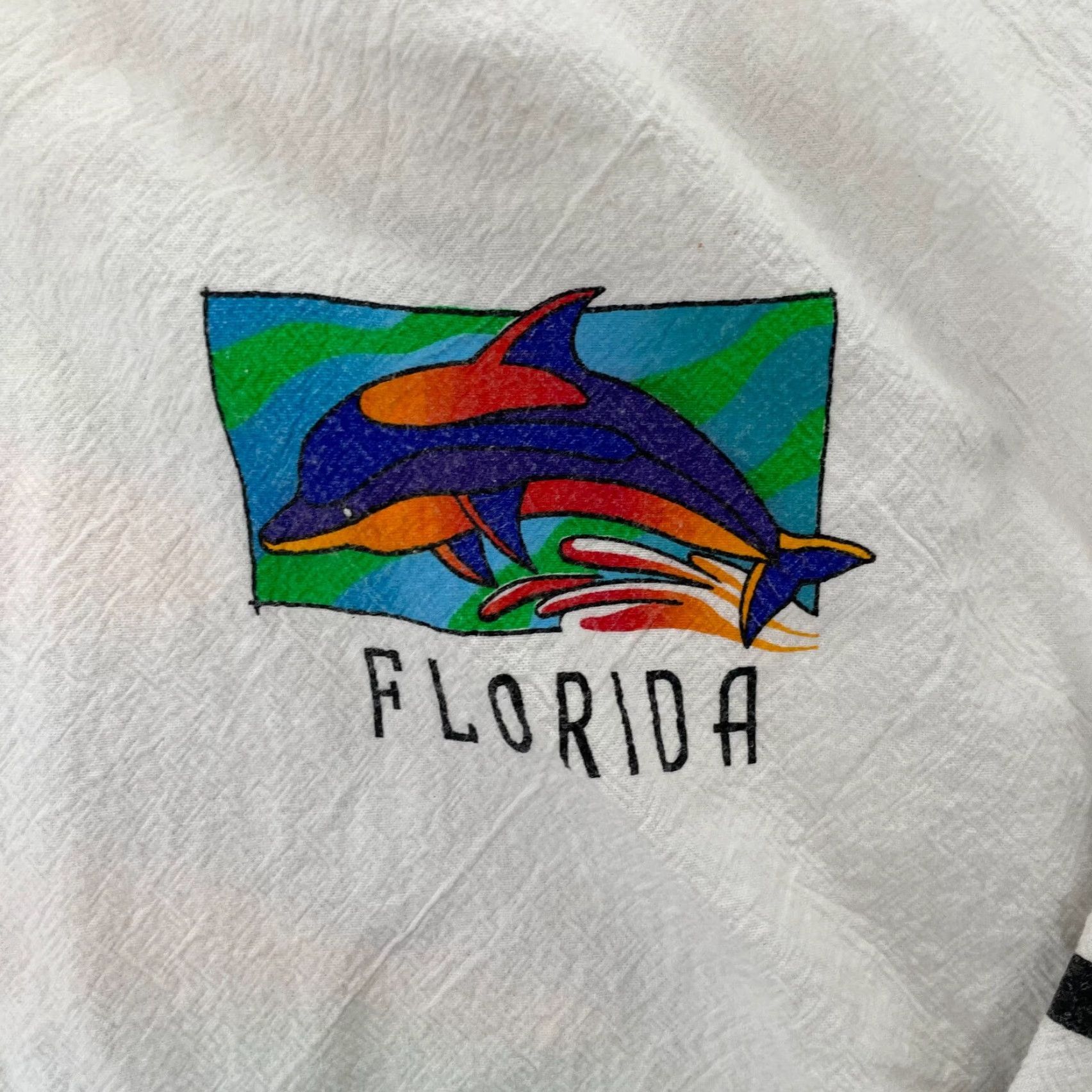 Vintage VINTAGE Cottonseed Florida Windbreaker Jacket Adult Small White Full Zip Hooded Pockets Mens S Size US S / EU 44-46 / 1 - 5 Thumbnail
