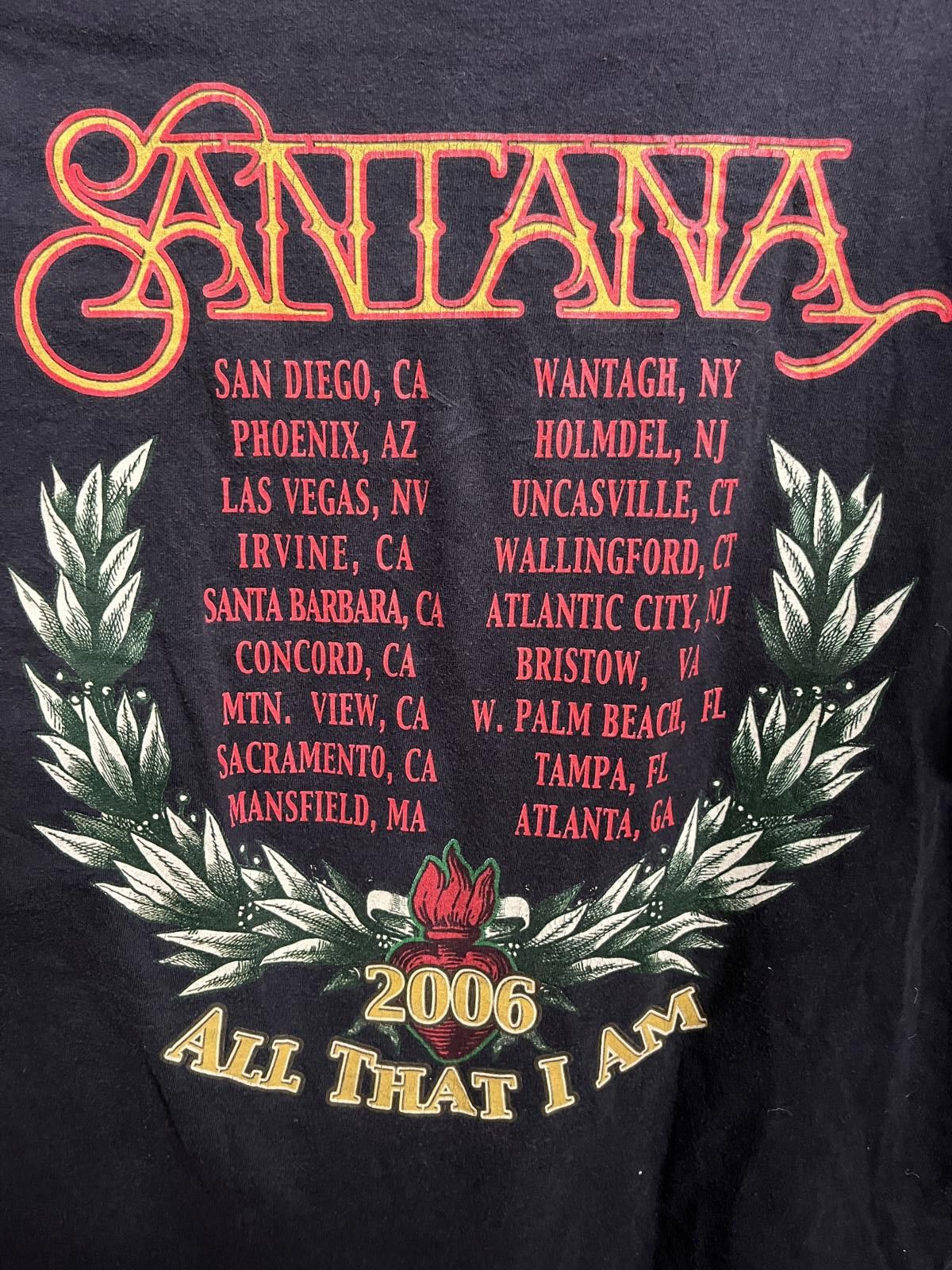 Designer Santana Tour Tee All That I Am 2006 Santana T-shirt - XL Size US XL / EU 56 / 4 - 5 Thumbnail