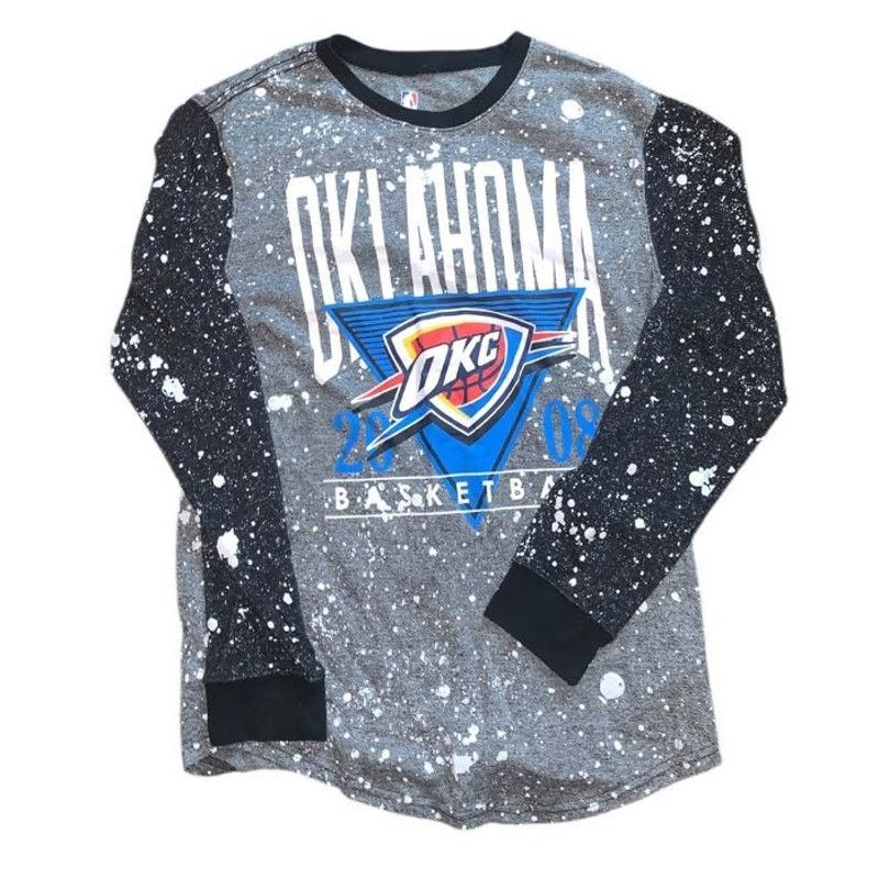 NBA Oklahoma City Thunder Basketball NBA Long Sleeve Shirt Sz M Size US M / EU 48-50 / 2 - 3 Thumbnail