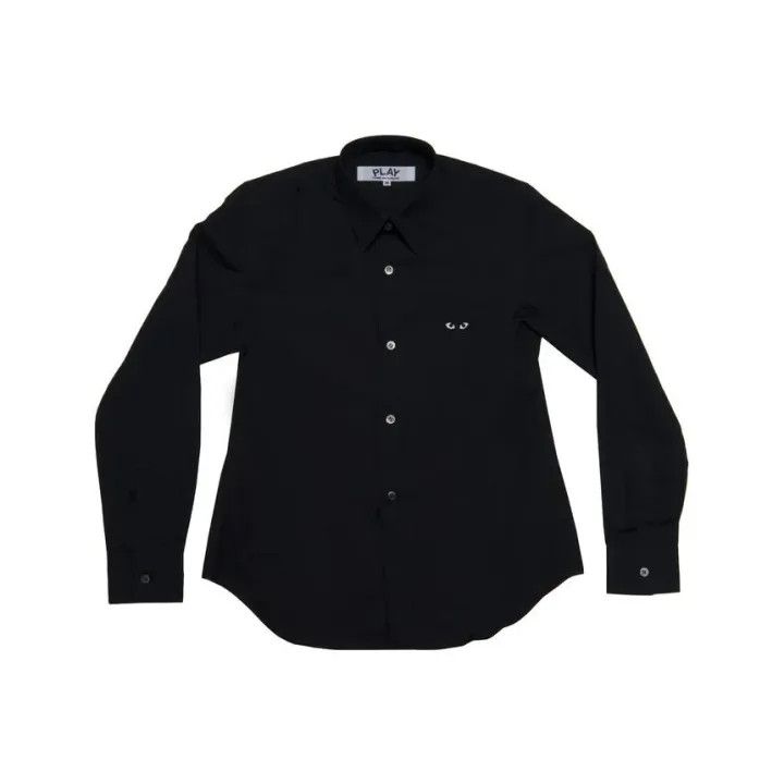 Comme des Garcons Comme des Garcons Play Black Long Sleeve Shirt 0079 Size US M / EU 48-50 / 2 - 1 Thumbnail