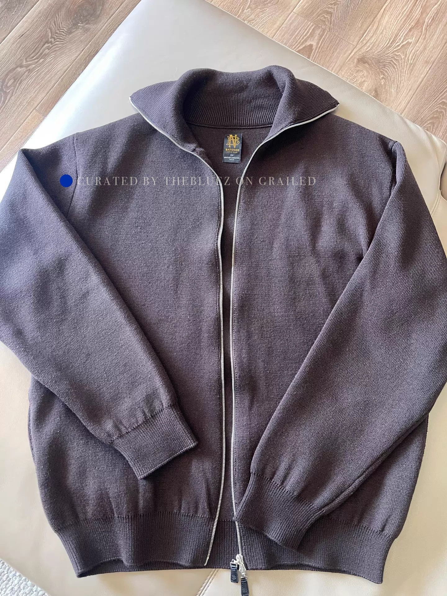 Batoner Stylish Brown Wool Cardigan Size US L / EU 52-54 / 3 - 1 Thumbnail