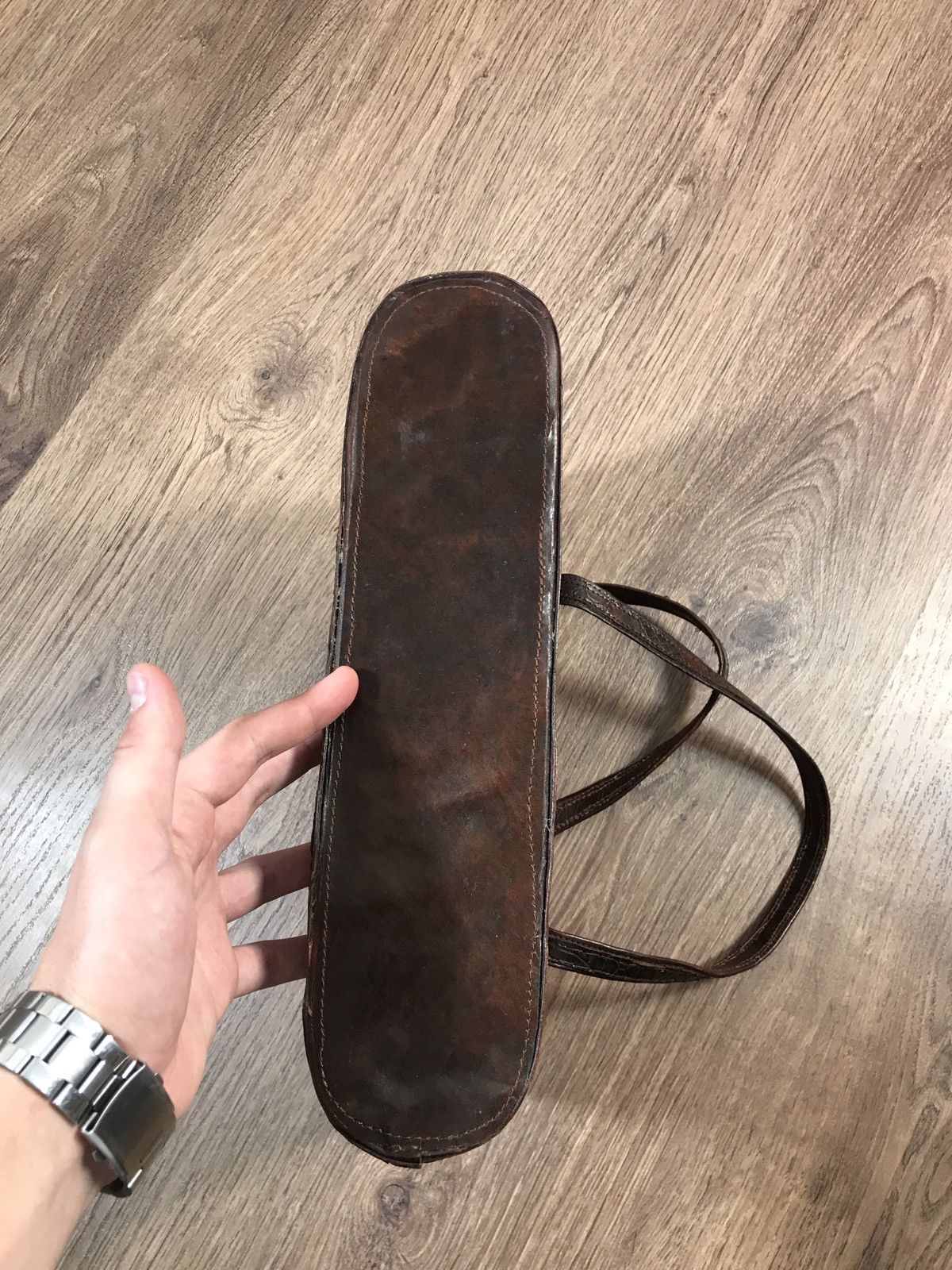 Leather × Vintage Vintage Crocodile Leather Bag Size ONE SIZE - 6 Thumbnail