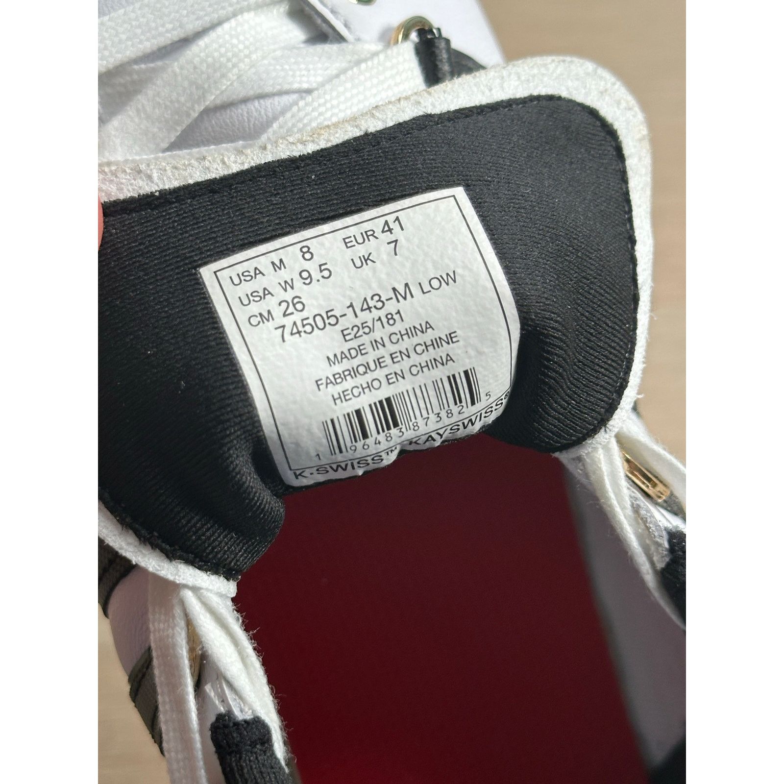 K-Swiss K-Swiss x Anwar Carrots Classic 66 White Sneaker - Size 8M Size US 8 / EU 41 - 9 Thumbnail