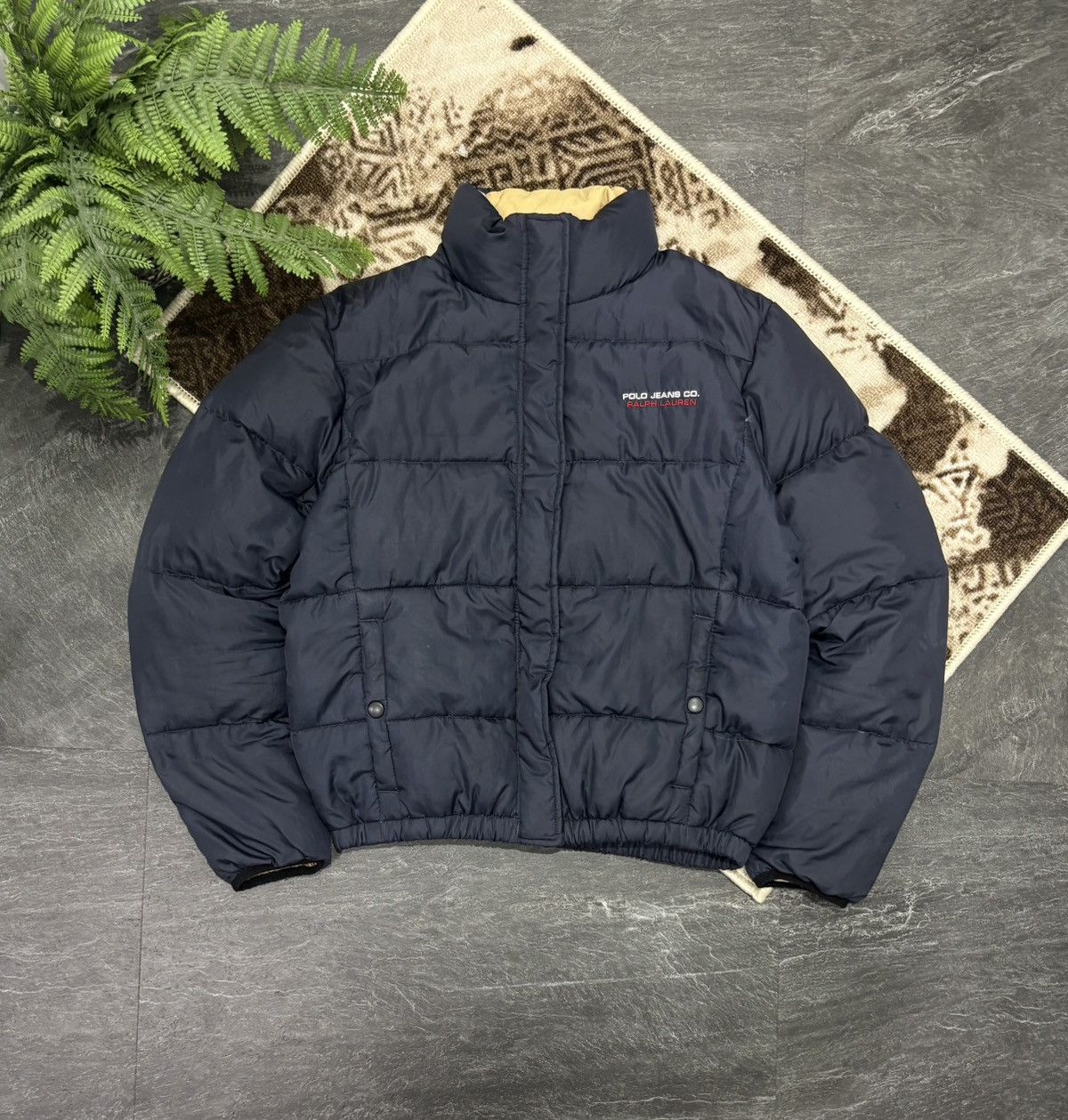 Ralph Lauren 00s Vintage Ralph Lauren Light Puffer Retro Down Jacket Rare Size US S / EU 44-46 / 1 - 1 Thumbnail