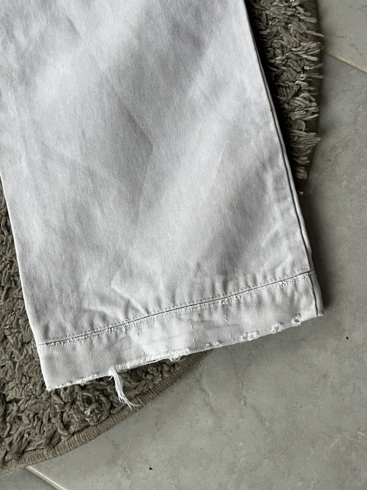 Dolce & Gabbana Vintage Pants Dolce&Gabbana White Avant Gard Luxury Size US 35 - 23 Thumbnail