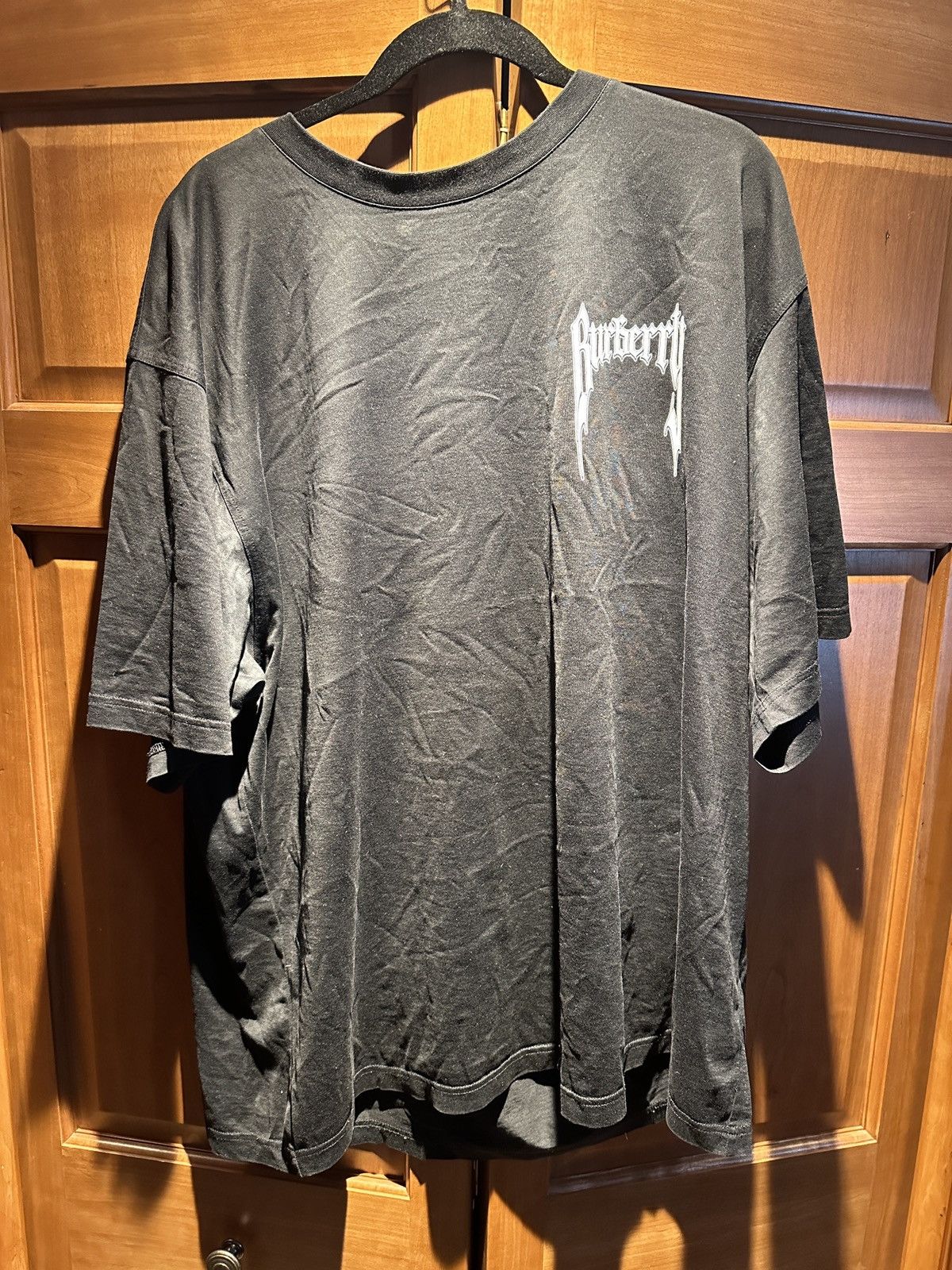 image of Burberry Logo Tee in Black, Men's (Size 2XL)