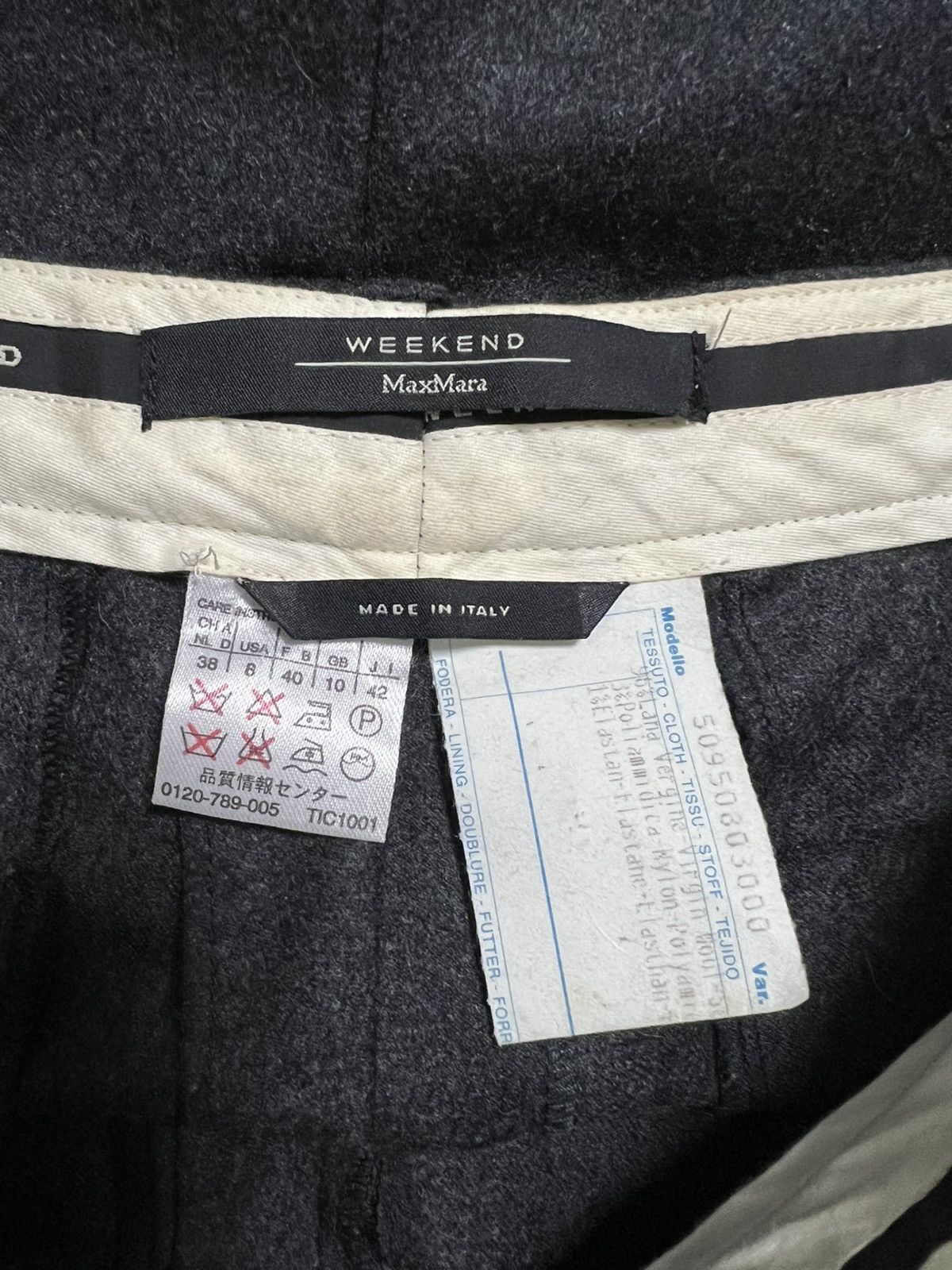 Weekend Max Mara Max mara weekend wool trousers grey M Size 28" / US 6 / IT 42 - 2 Thumbnail