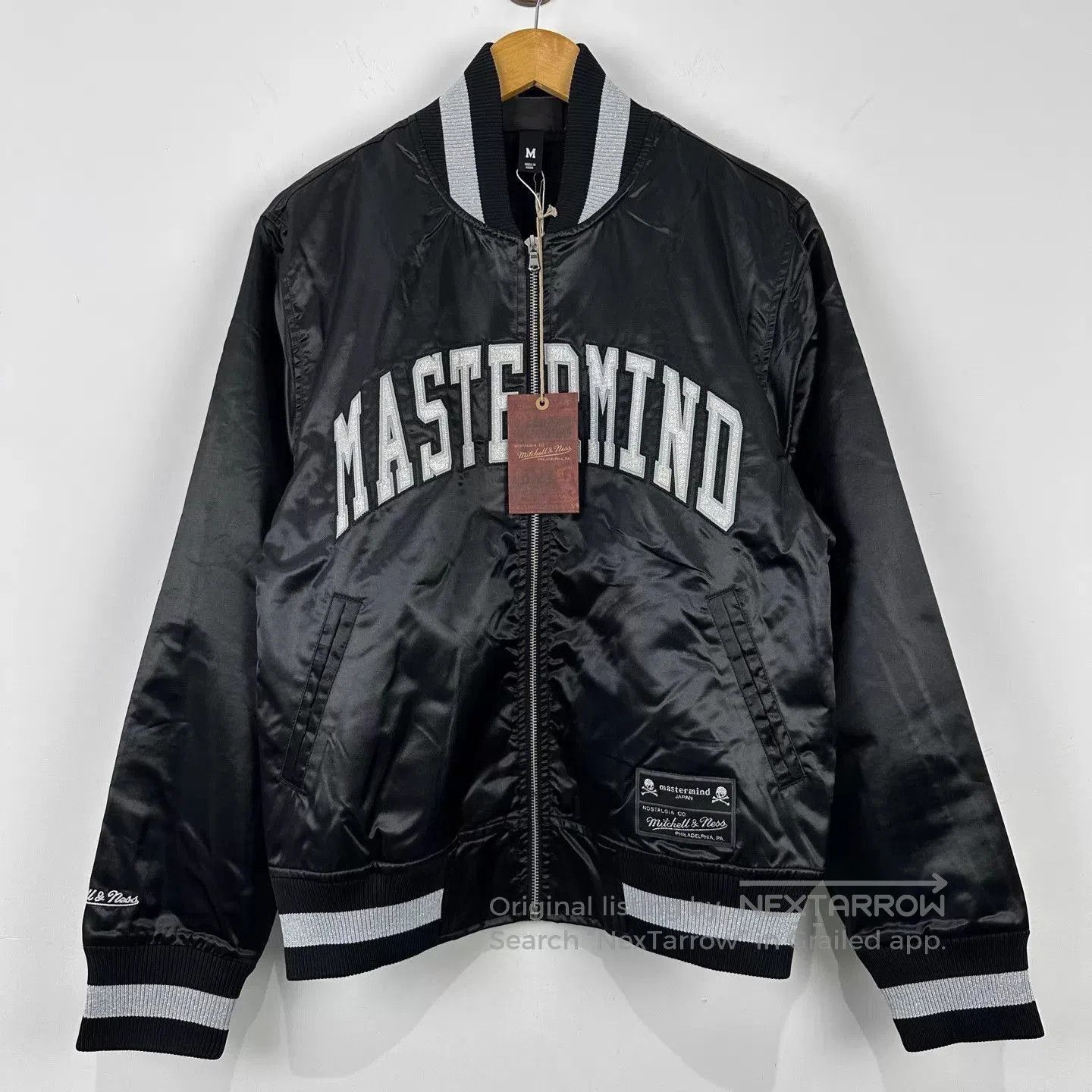 Mastermind Japan Black Satin Bomber Jacket with Graphic Print. Size US M / EU 48-50 / 2 - 1 Thumbnail