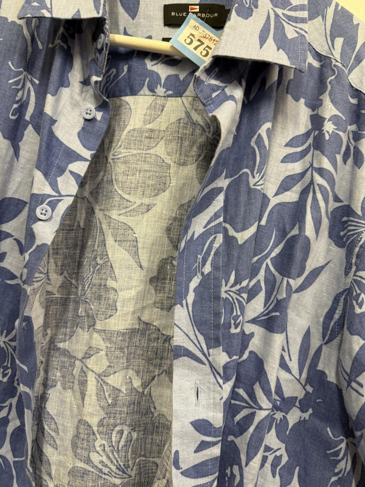 Other Blue Harbour Men's XL Blue Floral Short Sleeve Shirt Size US XL / EU 56 / 4 - 3 Thumbnail