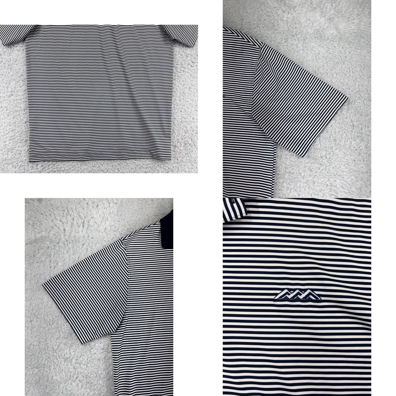 Footjoy FootJoy Polo Shirt Mens M Blue Striped 100% Polyester Golf Shirt Sports Modern Mens Size US M / EU 48-50 / 2 - 8 Thumbnail