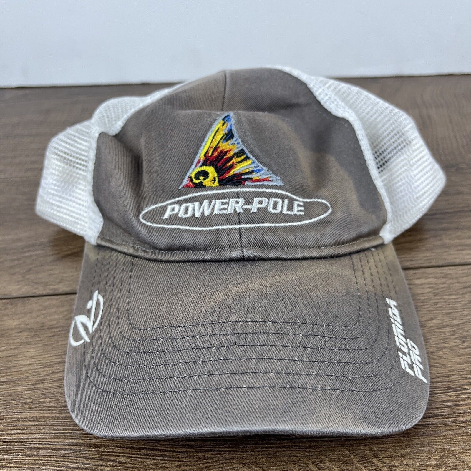 Other Power Pole Hat Florida Pro Gray Hat Adjustable Adult Size Ha Size ONE SIZE - 2 Thumbnail
