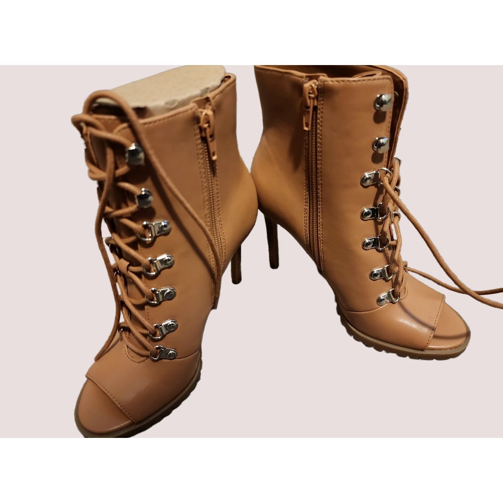 Vintage INC International Concepts Florita Size 5M Lace-Up Brown Shooties Boots Size US 5 / IT 35 - 1 Thumbnail