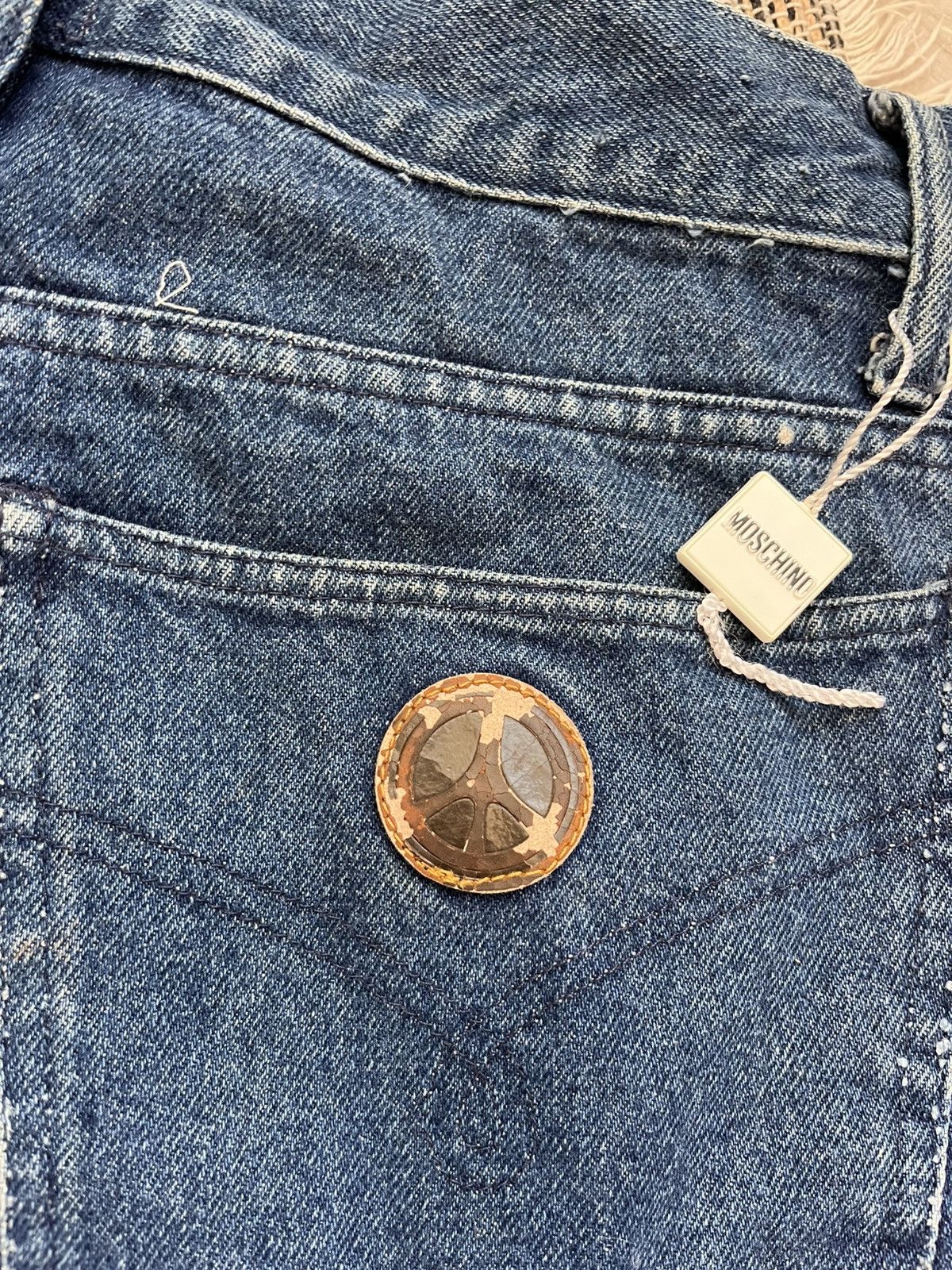 Moschino × Vintage Vintage Moschino Denim Jeans Workwear Pants Made in Italy Size US 36 / EU 52 - 14 Thumbnail