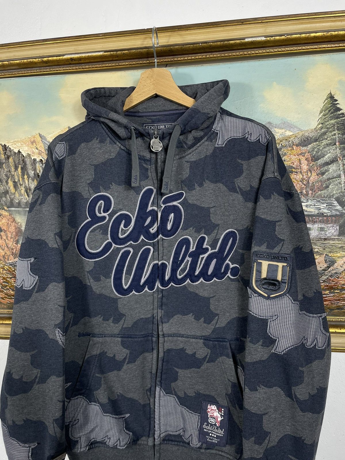 Ecko Unltd. × Vintage Ecko Untld. Vintage Y2k 00s Zip Hoodie Sweatshirt Swag Drip Size US M / EU 48-50 / 2 - 4 Thumbnail