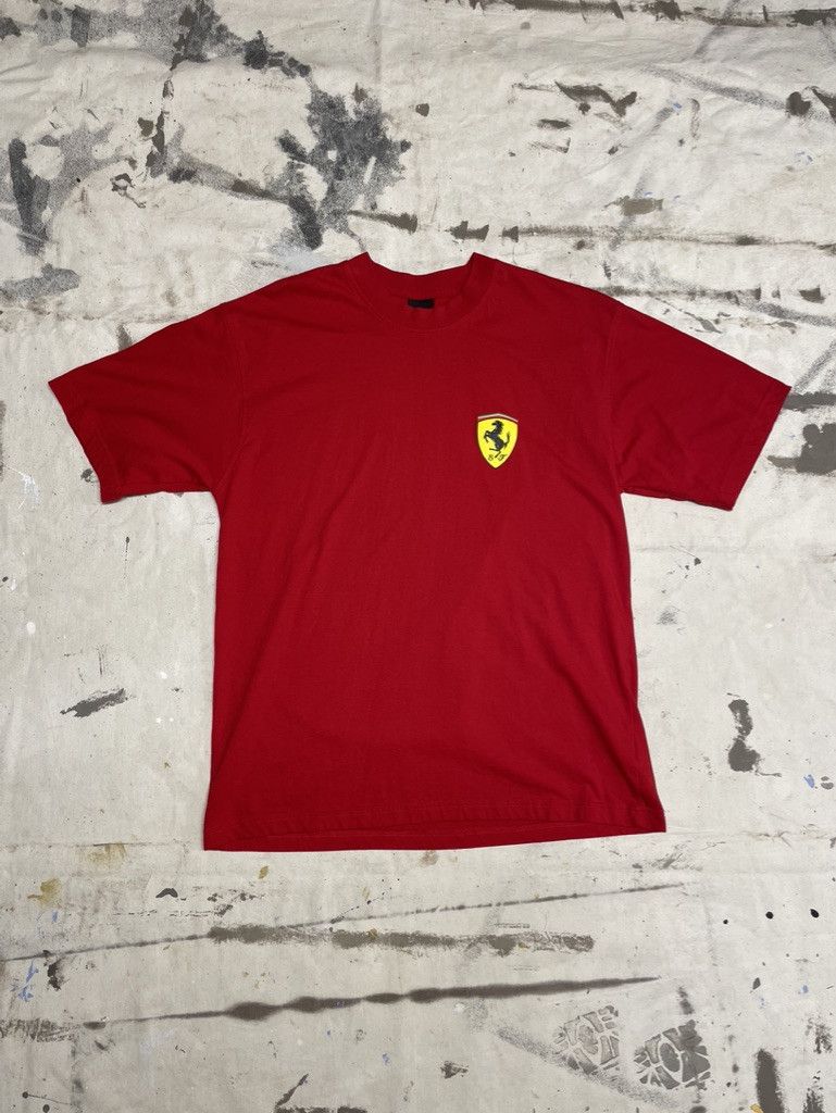 Ferrari Vintage Ferrari Chest Logo T- Shirt- 2002 Size US L / EU 52-54 / 3 - 1 Thumbnail