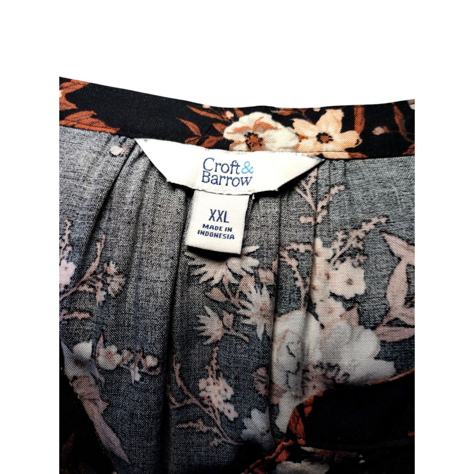 Croft & Barrow Croft & Barrow Womens Long Sleeve Blouse Floral SZ XXL Size XXL / US 16-18 / IT 52-54 - 13 Thumbnail