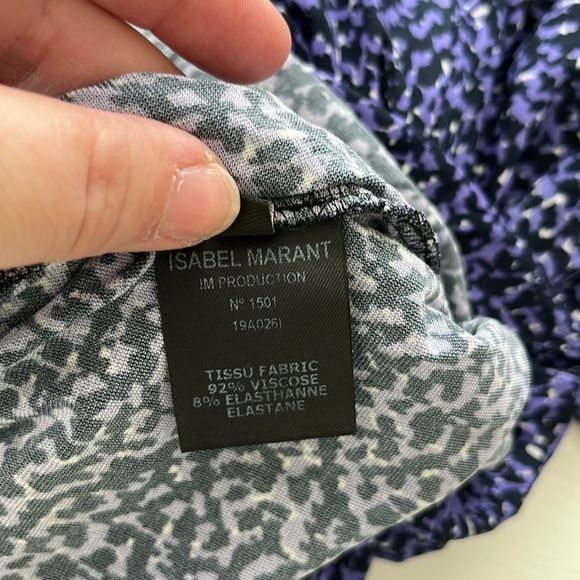 Isabel Marant Isabel Marant Jalford Animal Print Ruched High Neck Jersey T Size M / US 6-8 / IT 42-44 - 11 Thumbnail