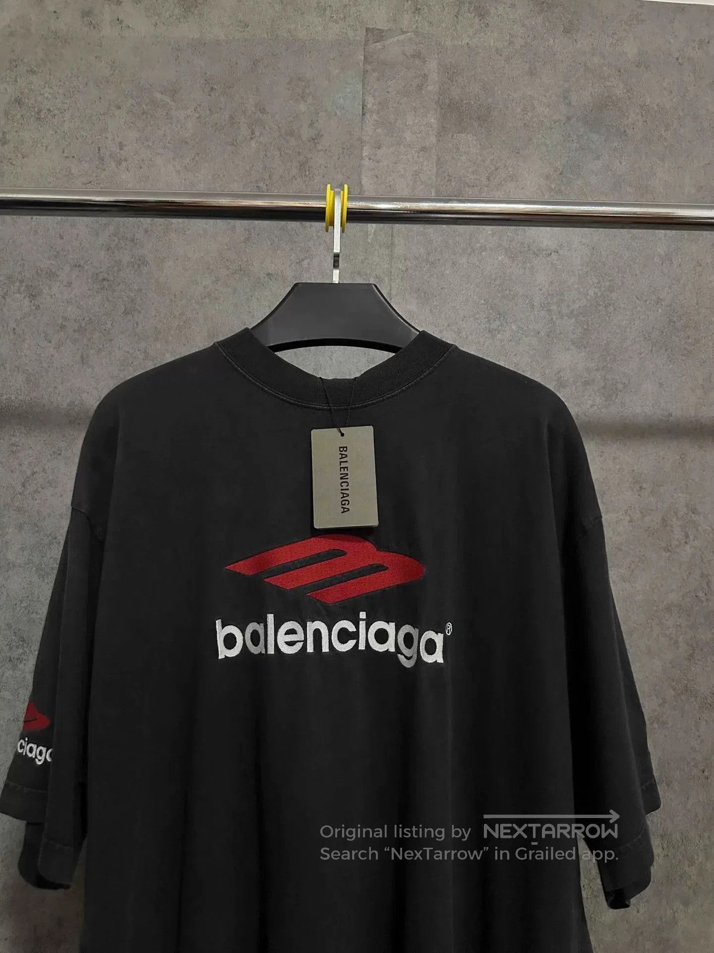 Balenciaga balenciaga short sleeve logo t-shirt black red. Size US L / EU 52-54 / 3 - 2 Thumbnail