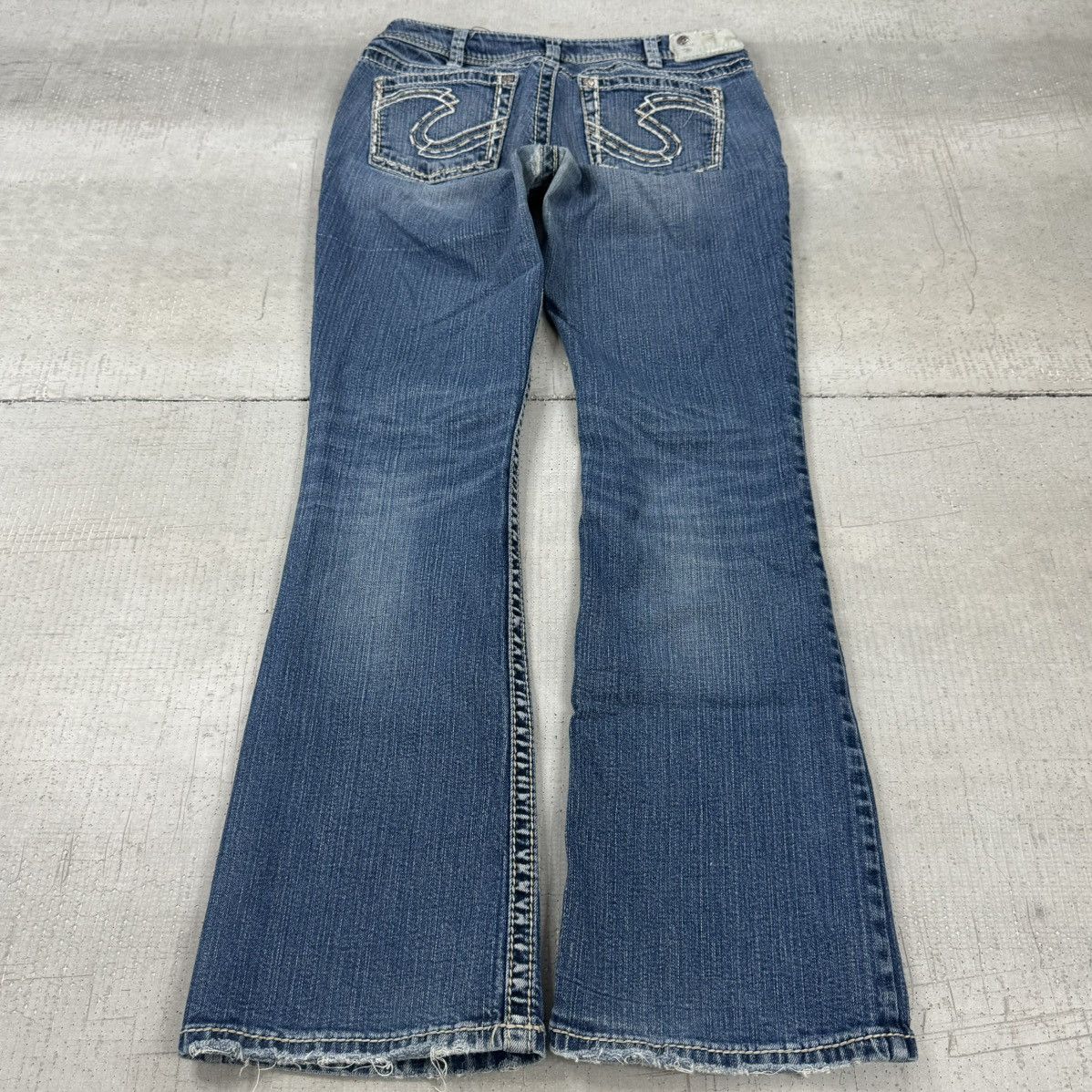 Vintage VTG Y2K Silver Jeans Co Wide Leg Flared Jeans Size US 30 / EU 46 - 4 Thumbnail
