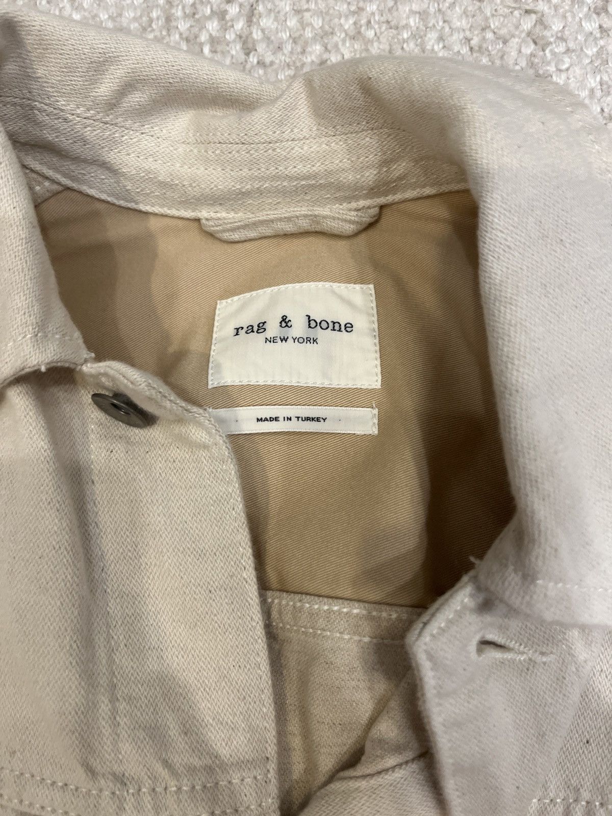 Rag & Bone Hemp Blend Broken Twill Shop Jacket (Medium) Size US M / EU 48-50 / 2 - 5 Thumbnail