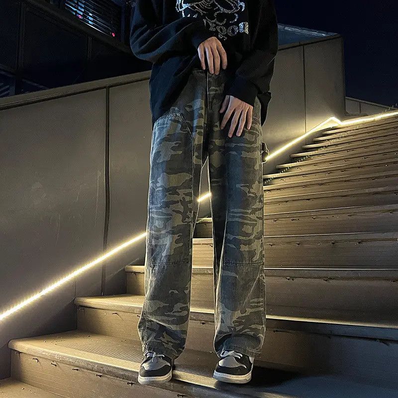 Japanese Brand × Jean Loose high street wide leg camouflage jeans Size US 32 / EU 48 - 1 Thumbnail