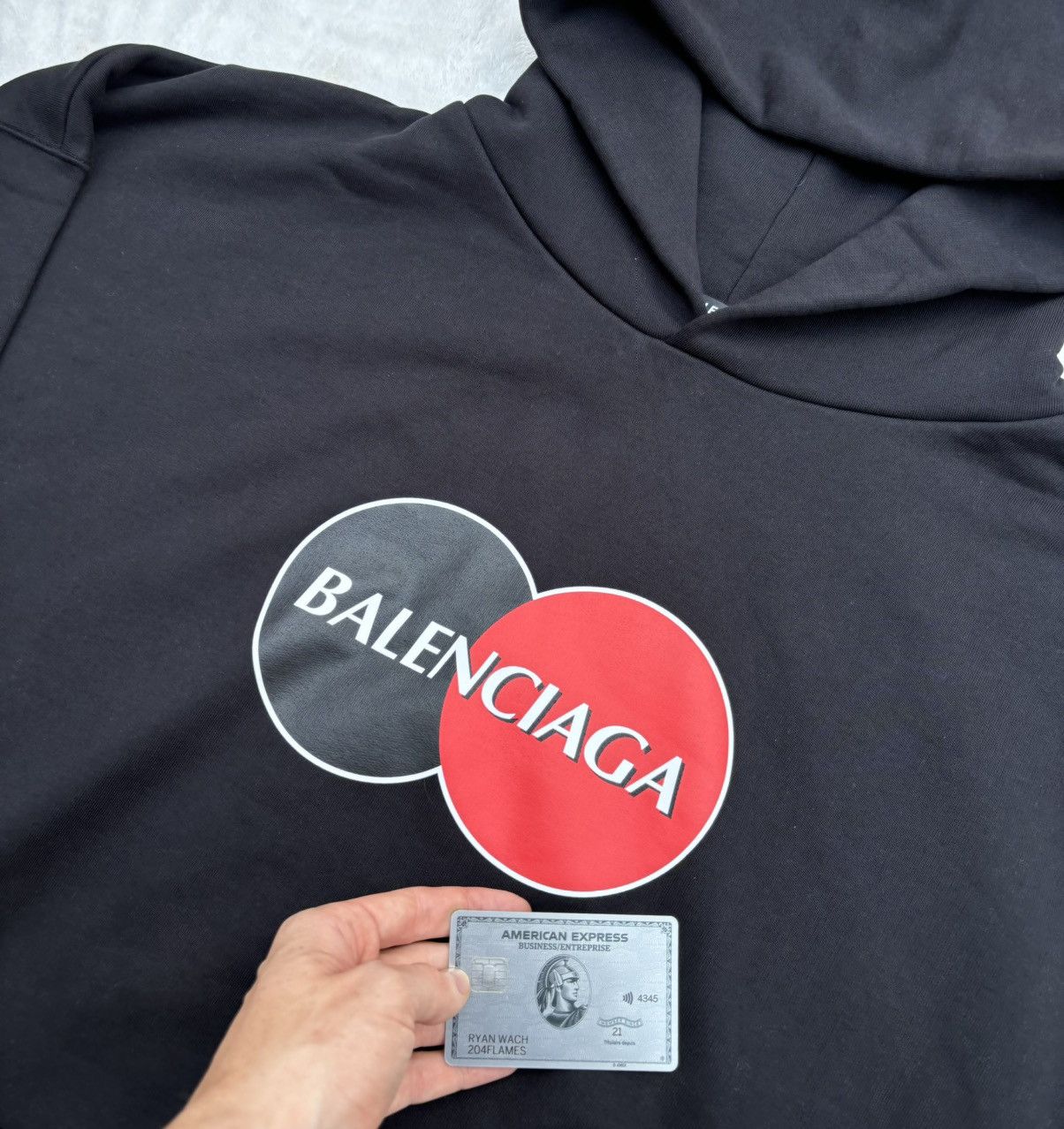 Balenciaga Balenciaga Gym Wear Collection Logo Black Hoodie Size US XXL / EU 58 / 5 - 2 Thumbnail
