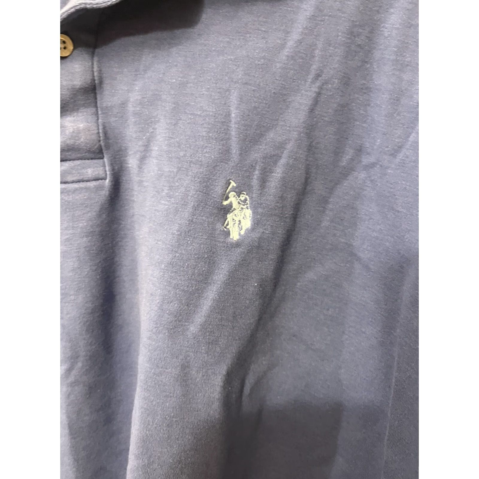 U.S. Polo Assn. U.S. Polo Assn Polo Shirt Men XL Light Blue 100% Cotton Short Sleeve Logo Luxury Feel Mens Size US XL / EU 56 / 4 - 4 Thumbnail