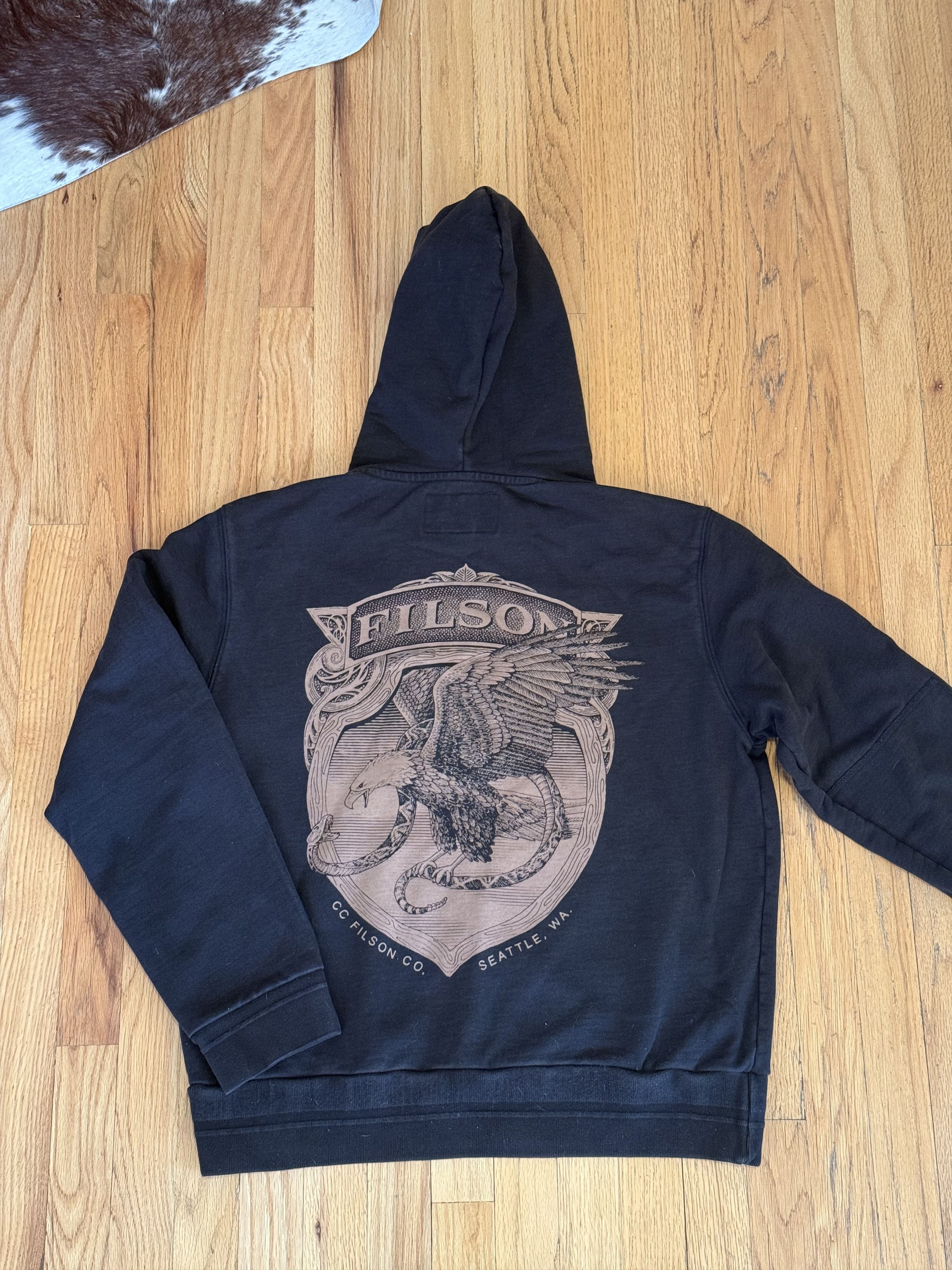 Filson Vintage Filson Prospector Graphic Made In USA Hoodie Size US M / EU 48-50 / 2 - 1 Thumbnail