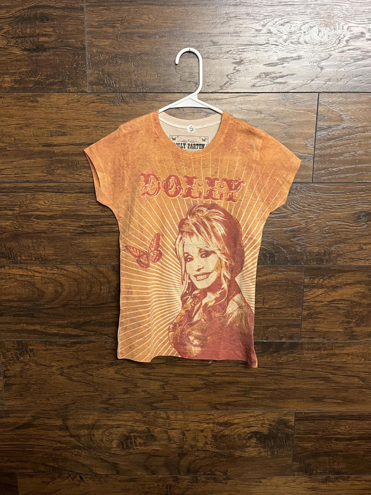 Designer Cute Dolly Parton AOP Womens Tee - Junior Fit T-shirt -S Size S / US 4 / IT 40 - 1 Thumbnail