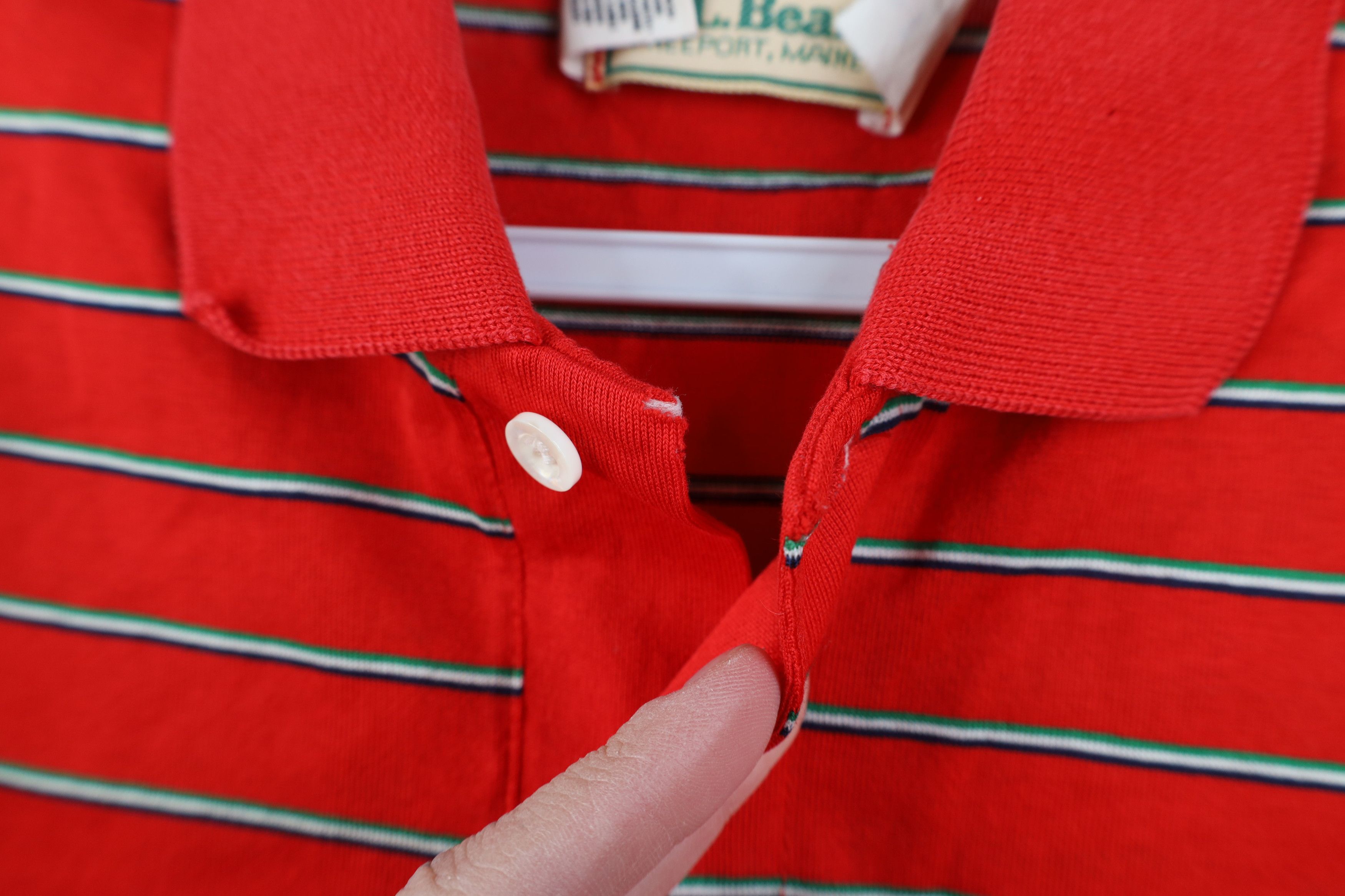 L.L. Bean Vintage 70s LL Bean Lisle Knit Collared Polo Shirt USA Size US L / EU 52-54 / 3 - 4 Thumbnail