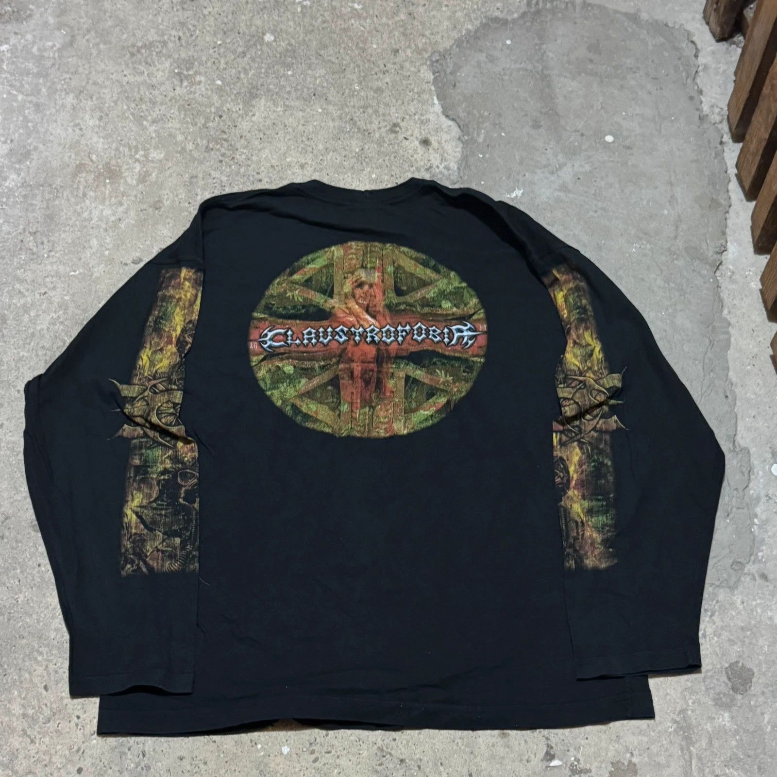 Band Tees Vintage Claustrophobia 2005 long sleeve Size US XL / EU 56 / 4 - 2 Thumbnail