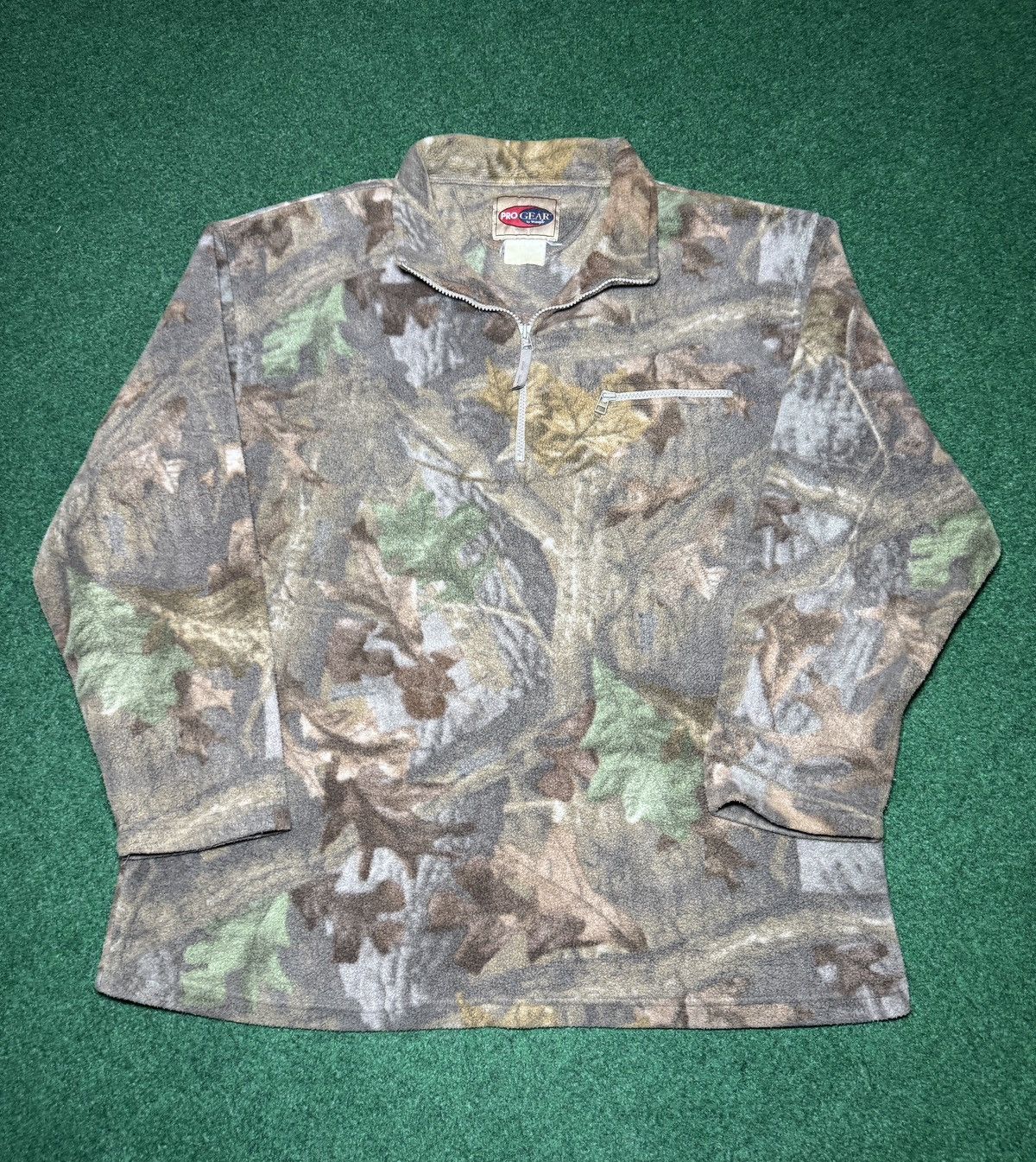 Realtree × Vintage × Wrangler Y2K Wrangler Pro Gear Realtree Camo 1/4 Zip Sweatshirt Size US XL / EU 56 / 4 - 1 Thumbnail