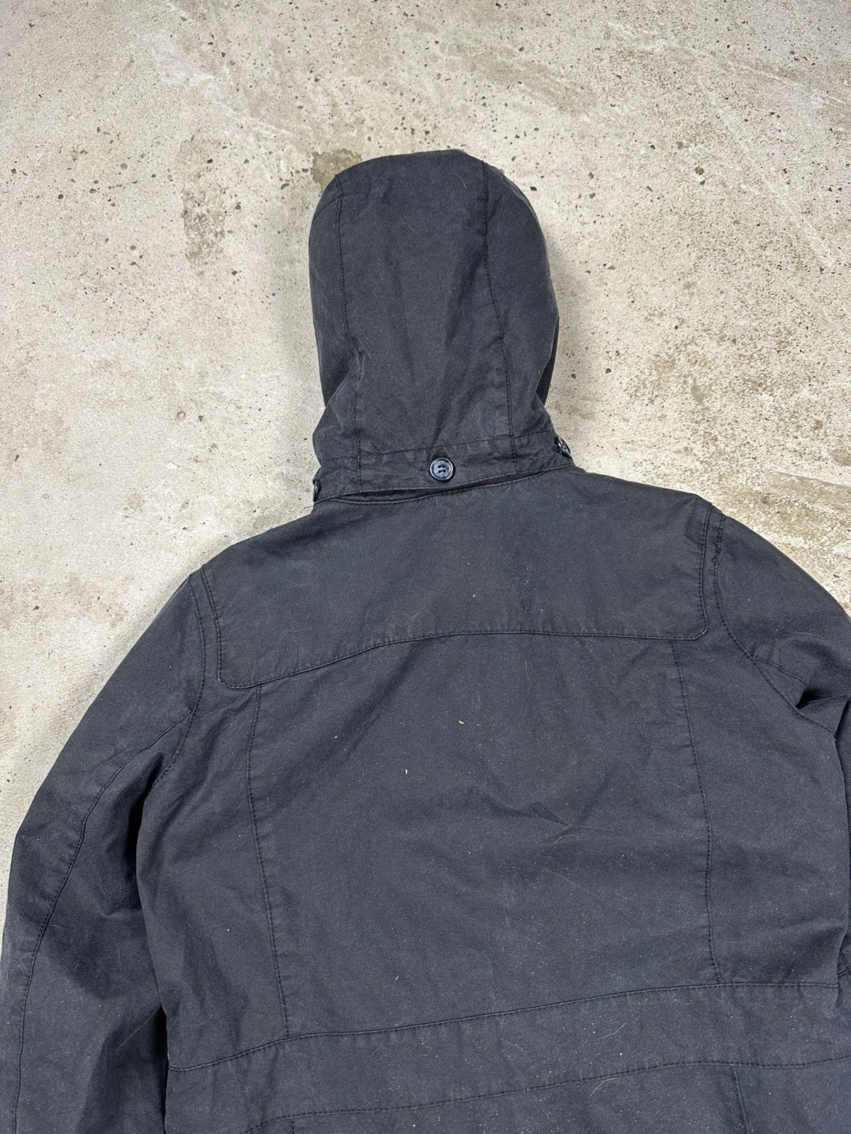 Barbour × Vintage Barbour Navy Vintage Buttermere Waxed Cotton Jacket Size M / US 6-8 / IT 42-44 - 13 Thumbnail