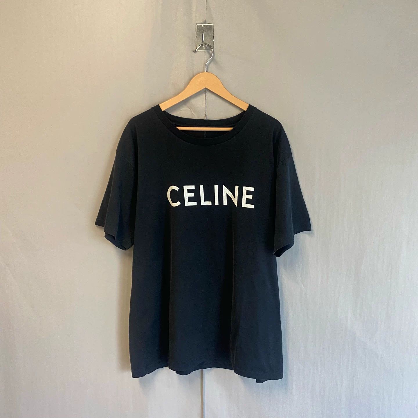 Celine Celine Logo Print Short Sleeve T-shirt Size US L / EU 52-54 / 3 - 1 Thumbnail