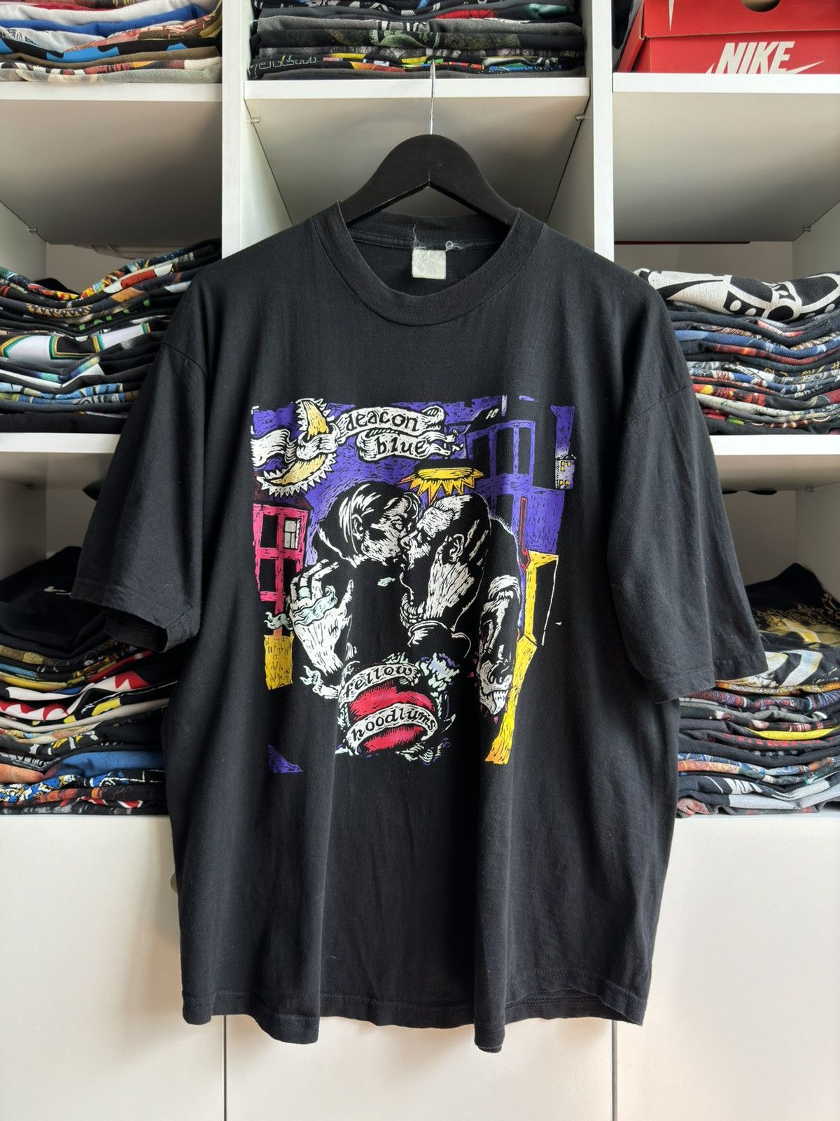 Band Tees Vintage 90s Deacon Blue Fellow Hoodlums Pop Band Tee Size US L / EU 52-54 / 3 - 1 Thumbnail