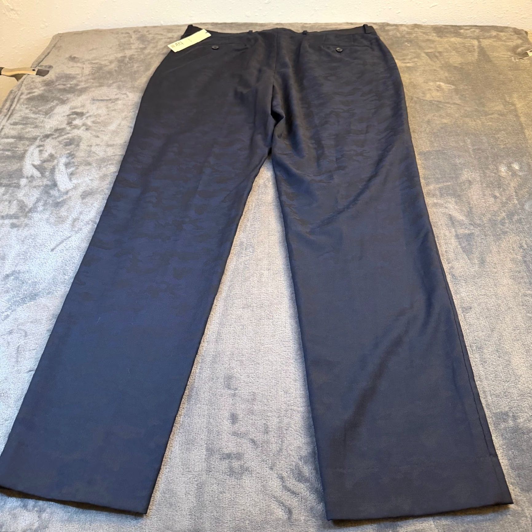 Bar III Bar III Slim Fit Navy Blue Dress Pants Wool Blend Men's 36W 34L Nwt Wool Poly Dress Pants Bar III Men’s Slim Pants Navy Blue Workwear Casual 90s? Size US 36 / EU 52 - 3 Thumbnail