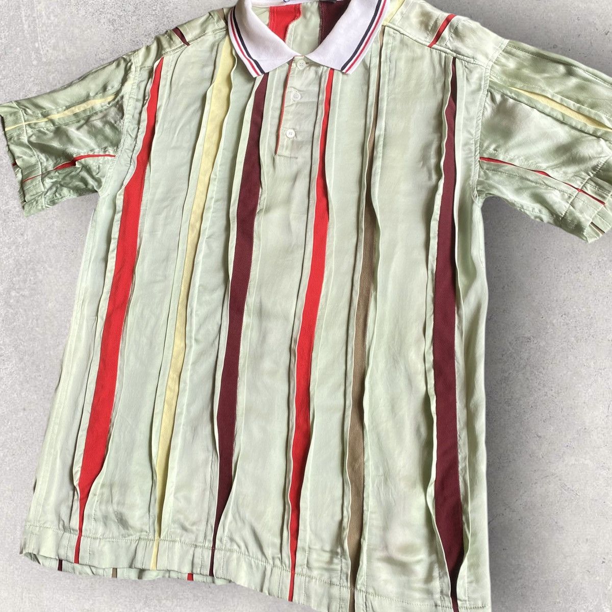 Y/Project SS19 Y/Project Silk deconstructed Polo Shirt Size US M / EU 48-50 / 2 - 3 Thumbnail