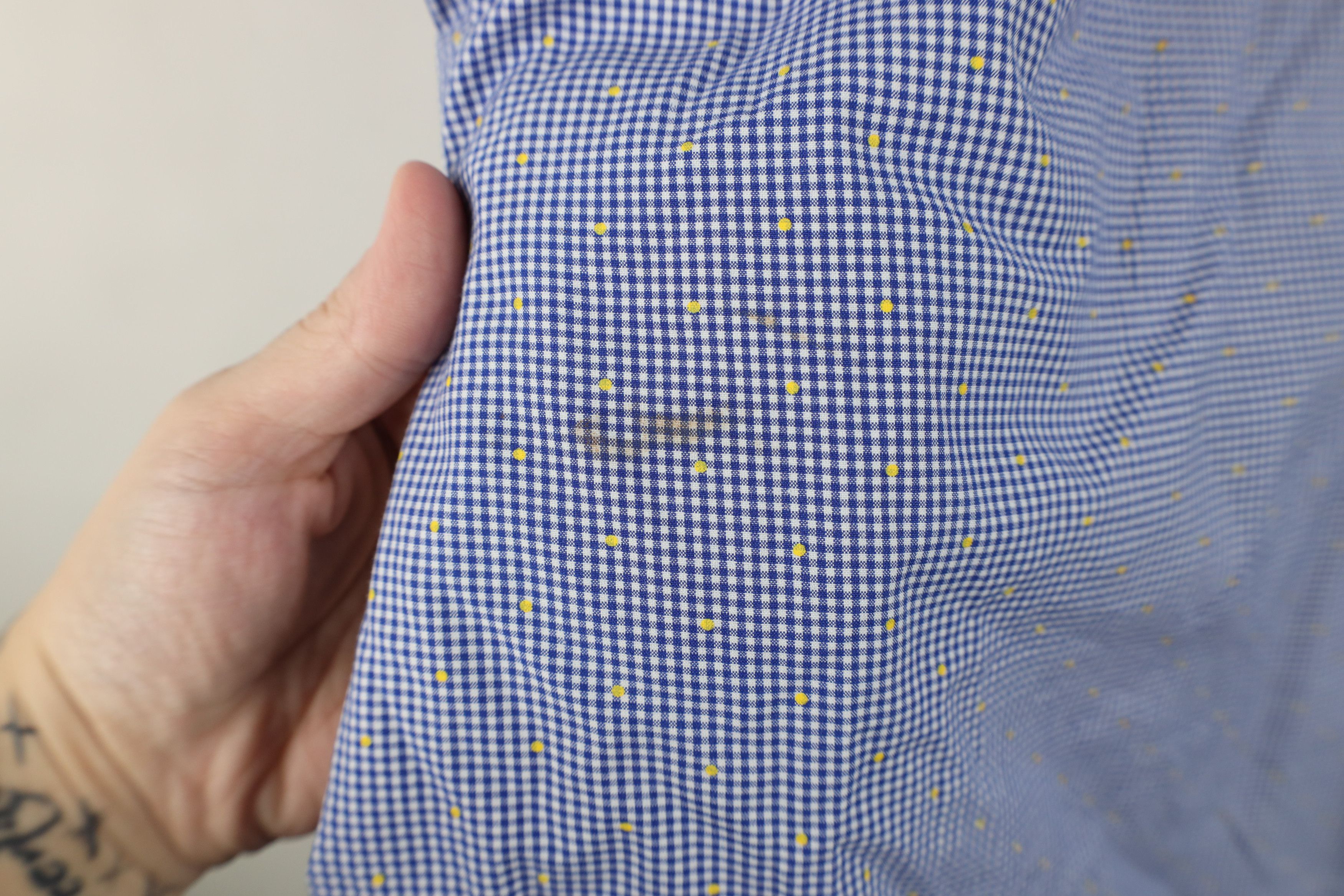 Vintage Thomas Pink Polka Dot Plaid Collared Button Down Shirt Blue Size US XXL / EU 58 / 5 - 8 Thumbnail