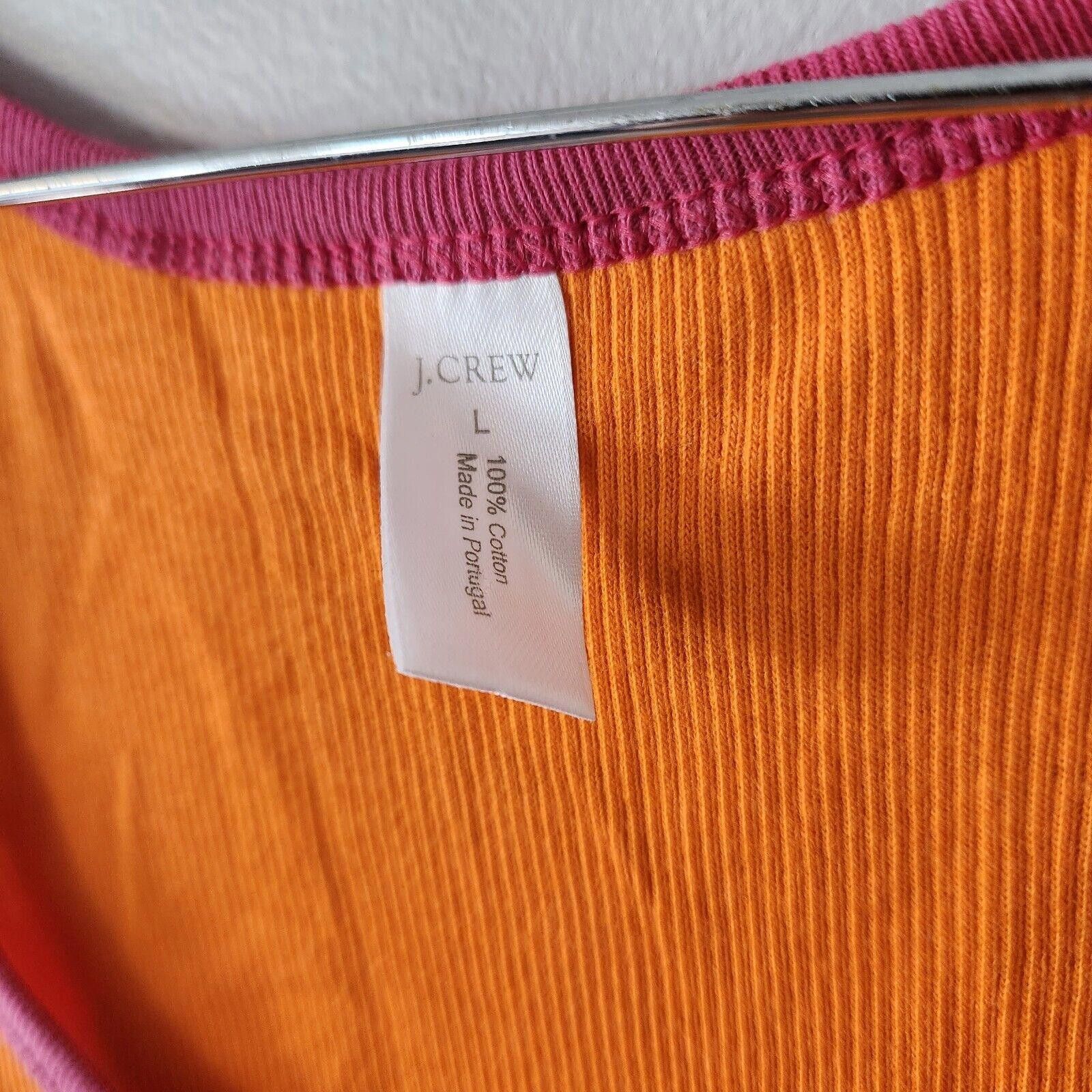 J.Crew J Crew Womens Ribbed Tank Orange Size Large Size L / US 10 / IT 46 - 4 Thumbnail