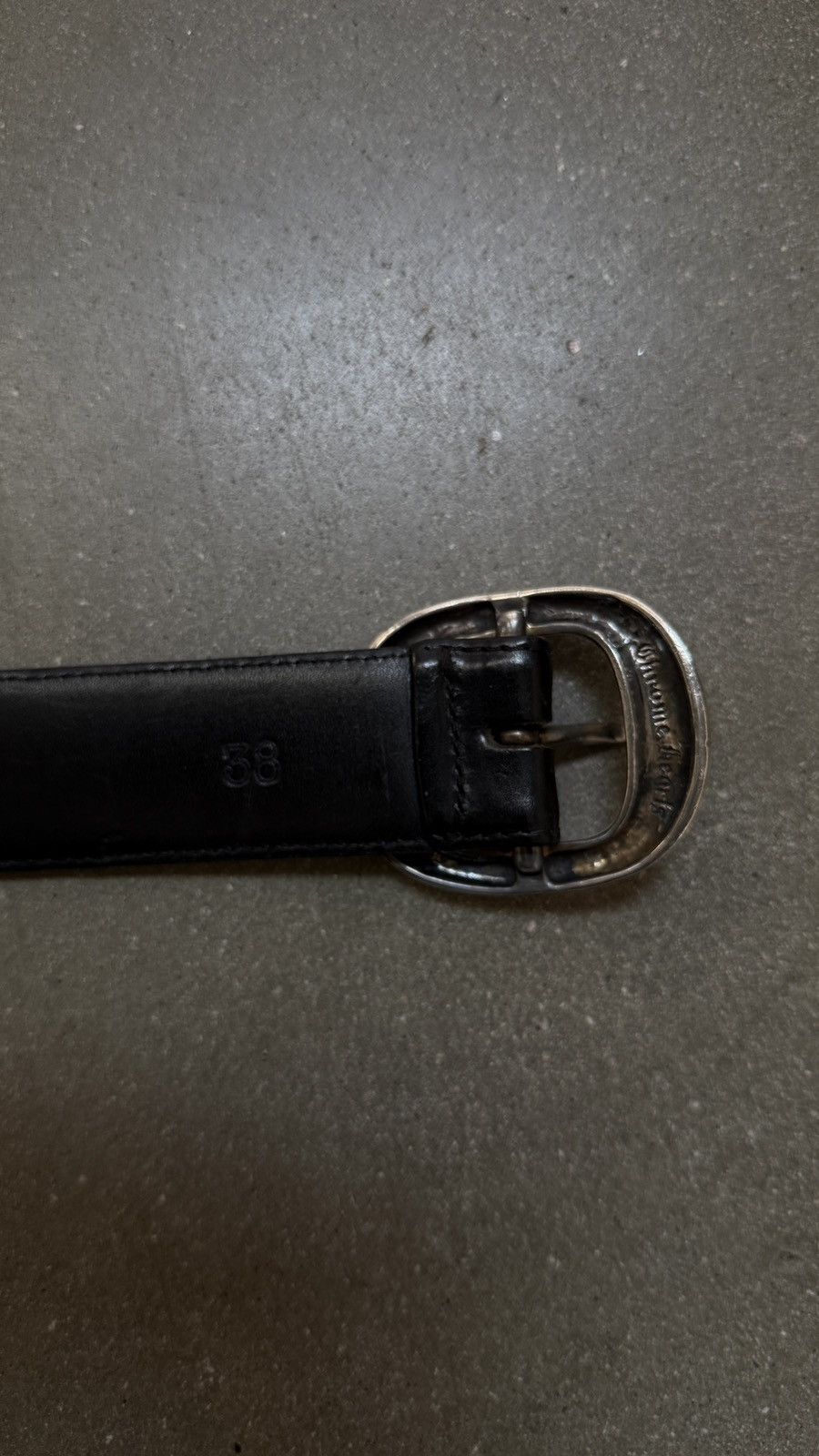 Chrome Hearts RARE! Chrome Hearts Black Leather Gunslinger Belt Size 38 - 4 Thumbnail