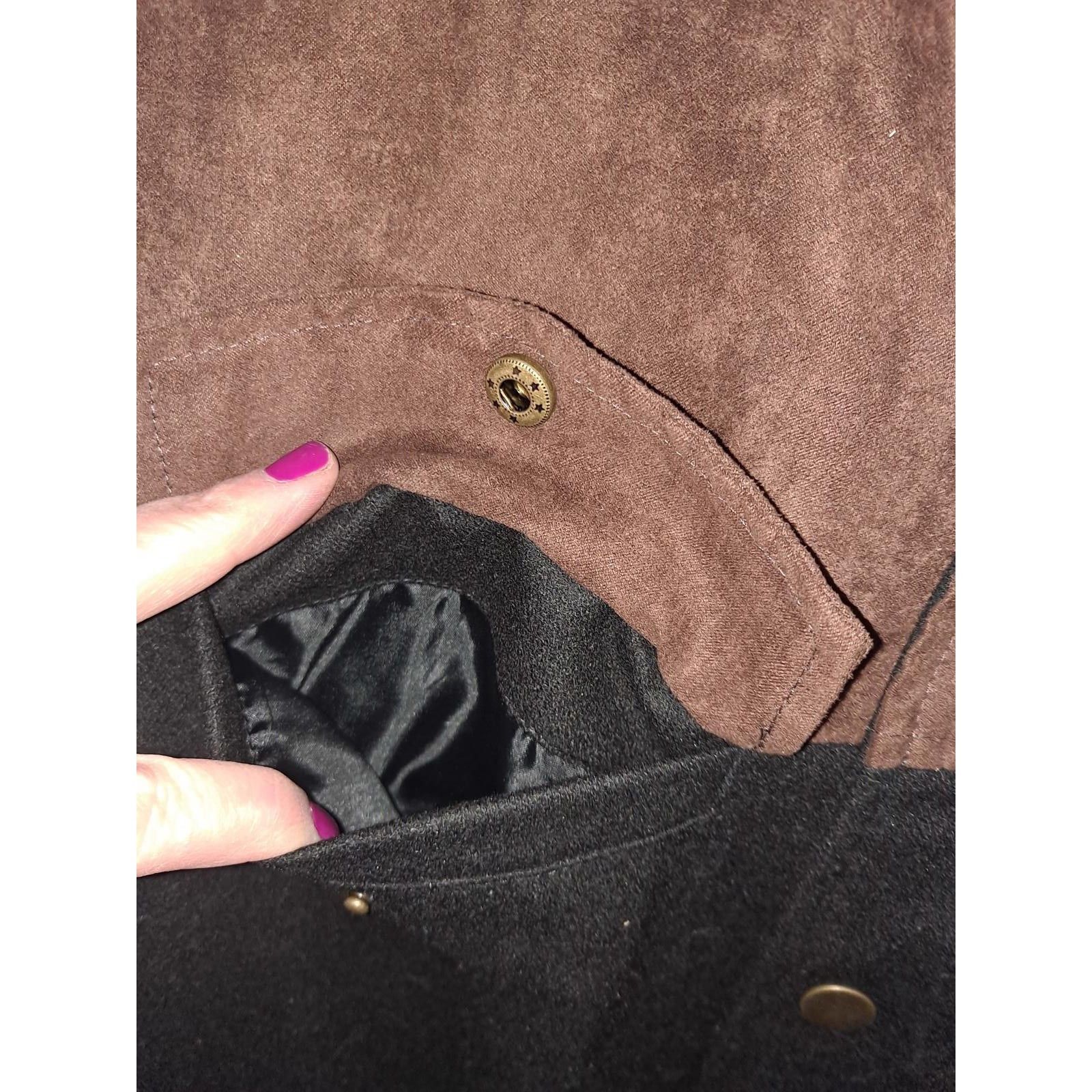 Other Boulder Creek Black and Brown Vest Wool Blend With 2 Snap Po Size US M / EU 48-50 / 2 - 4 Thumbnail