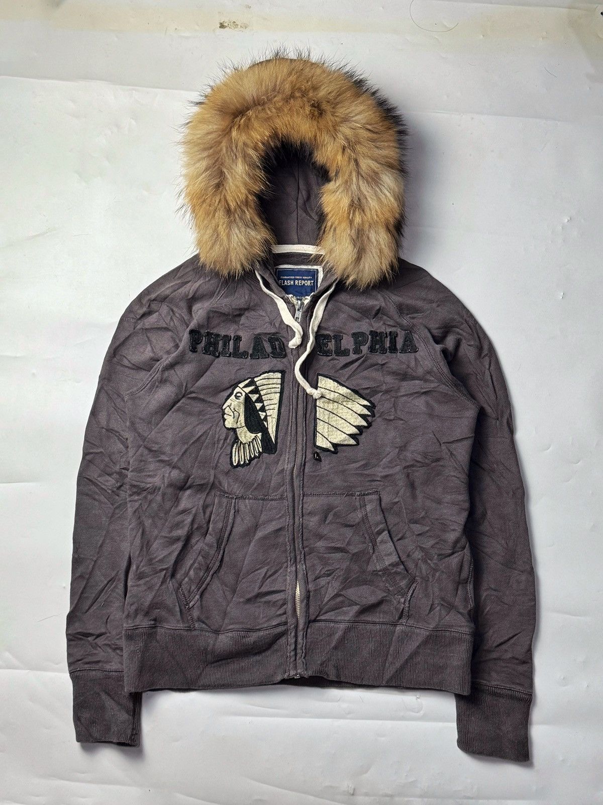 If Six Was Nine × Japanese Brand × Le Grande Bleu (L.G.B.) Fur Hoodie Flash Indiana Japanese Style Ifsix LGB Size US S / EU 44-46 / 1 - 1 Thumbnail