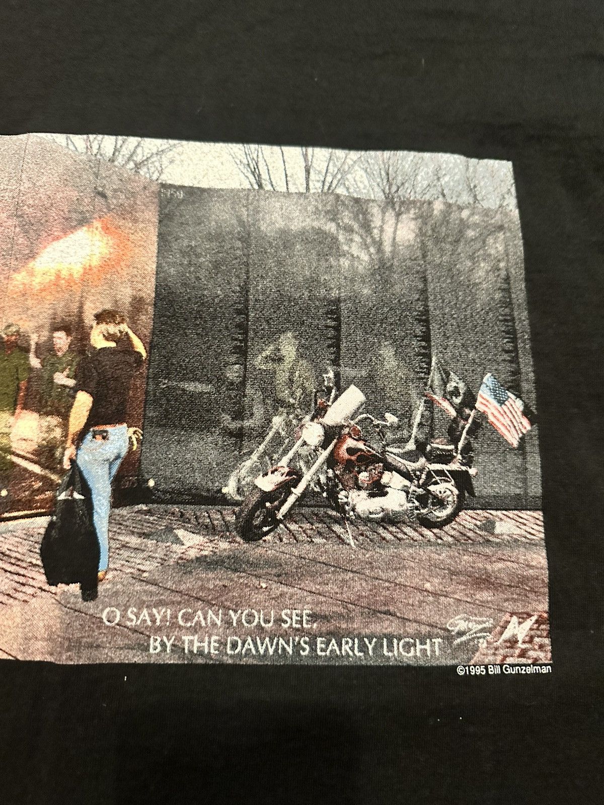 Fruit Of The Loom Vintage 1995 Bill Gunzelman Vietnam War Memorial Shirt Size US L / EU 52-54 / 3 - 5 Thumbnail