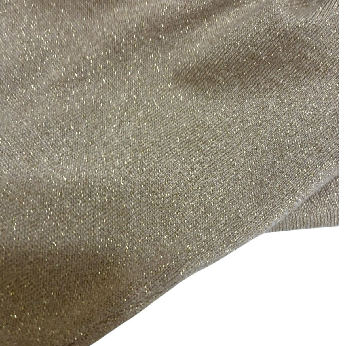 Chicos Chico's Lurex Mindy back zip sweater in Stardust Gold NWT Size XXL / US 16-18 / IT 52-54 - 7 Thumbnail