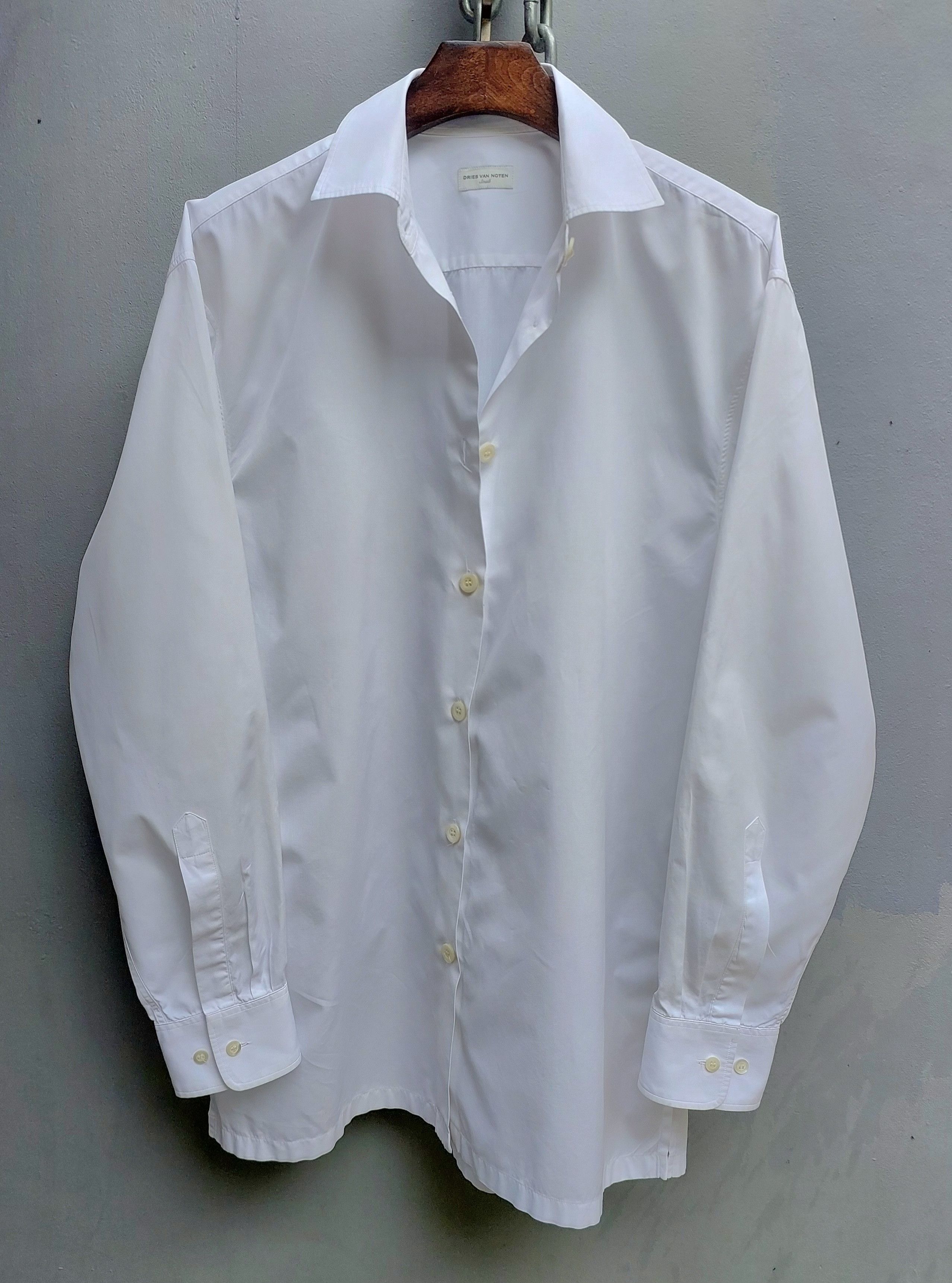 Dries Van Noten Dries Van Noten White Oversized Long Sleeve Shirt Size S / US 4 / IT 40 - 8 Thumbnail